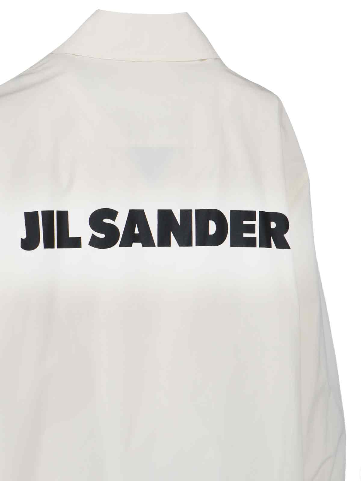 Shop Jil Sander Retro Logo Jacket In White