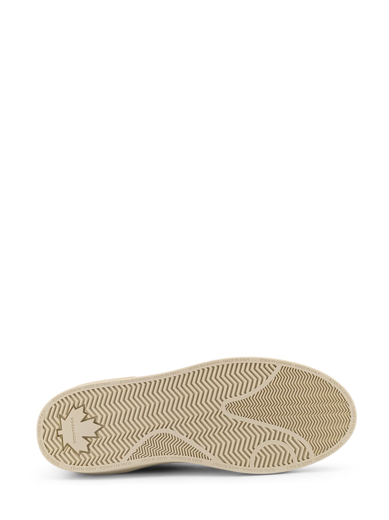 Dsquared2 Leather Low-top Sneakers Contrast Heel