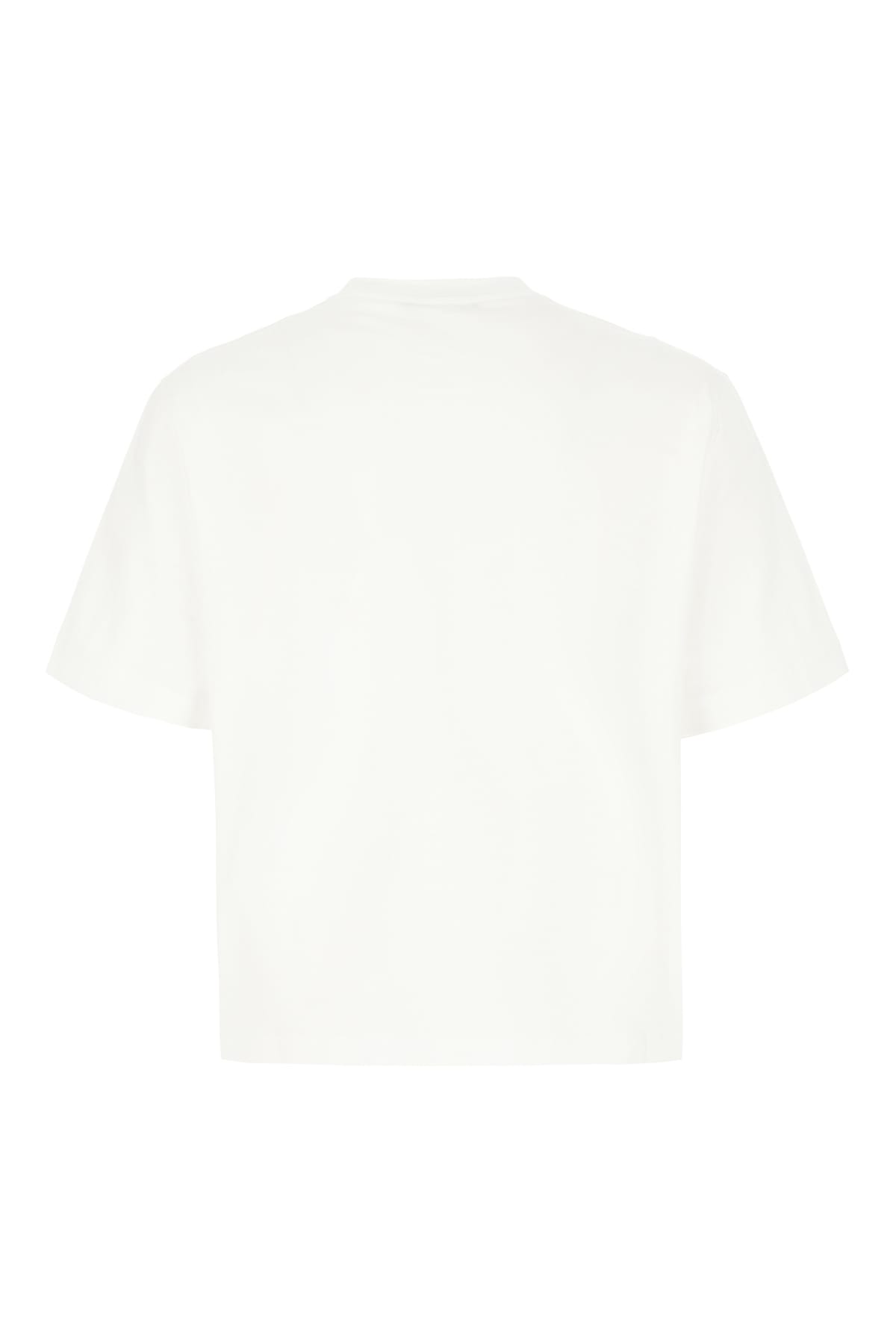 Shop Versace White Cotton T-shirt In Optical White