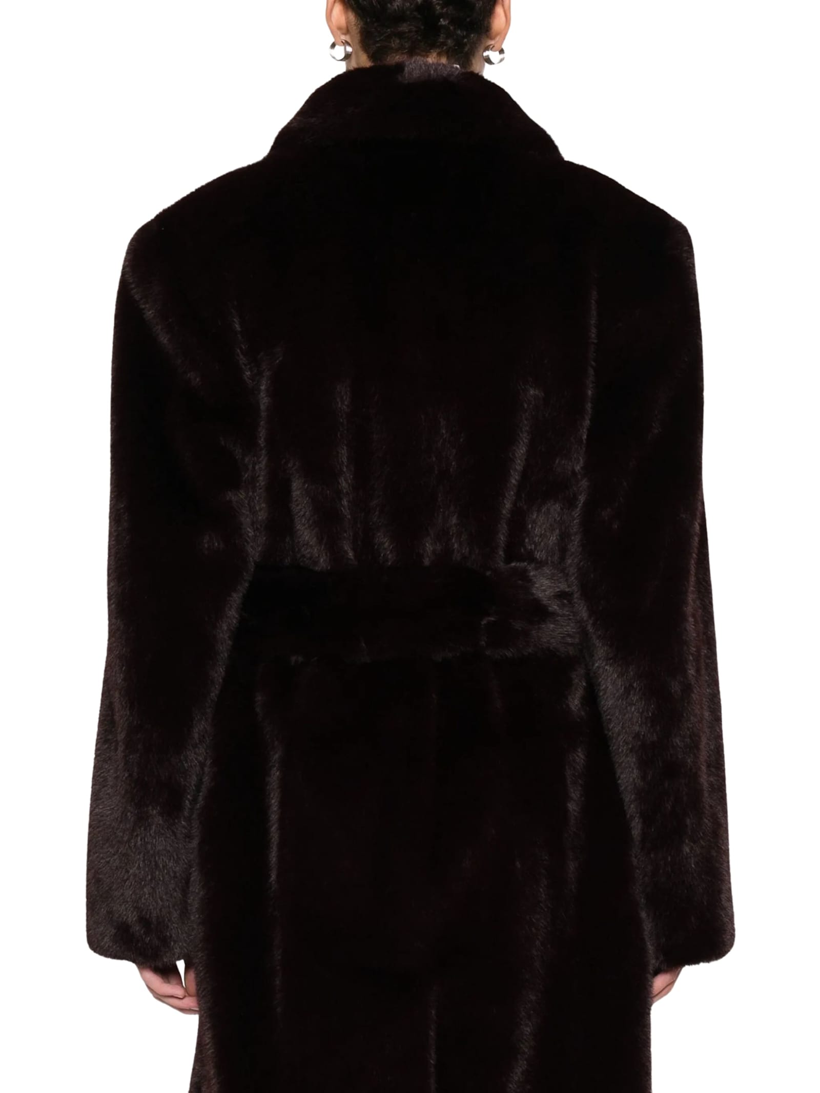 Stand Studio Jasmine Coat In Burgundy