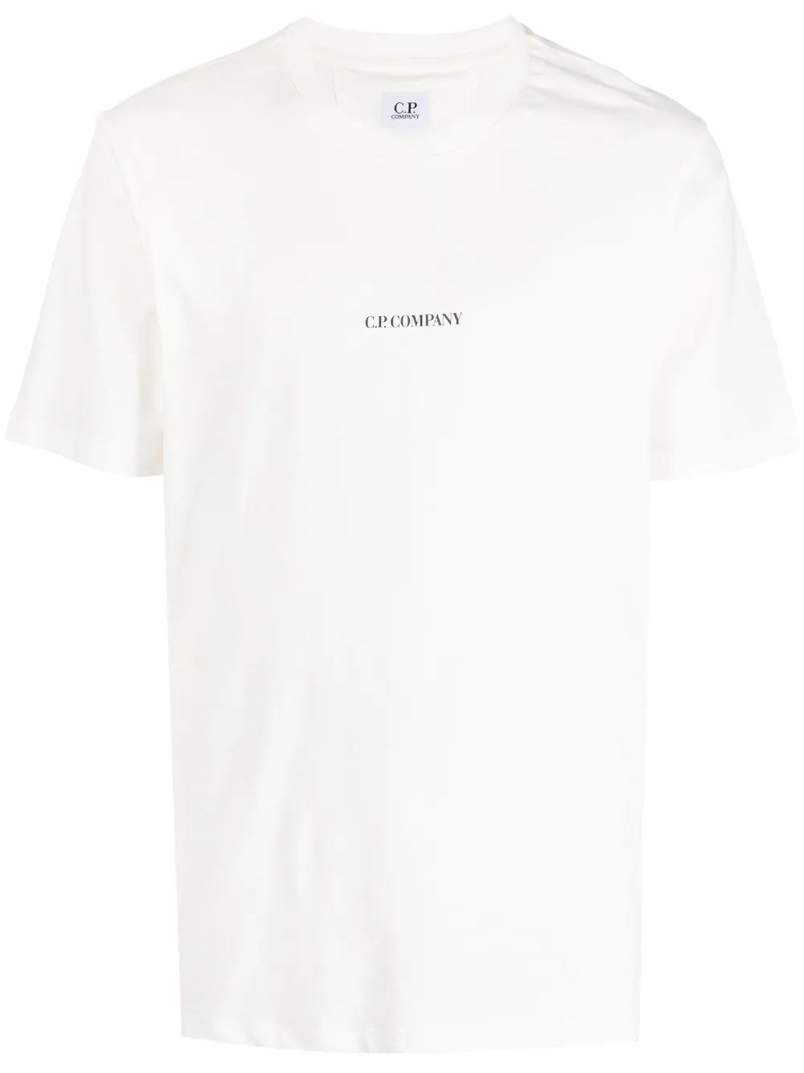 Shop C.p. Company White Cotton T-shirt
