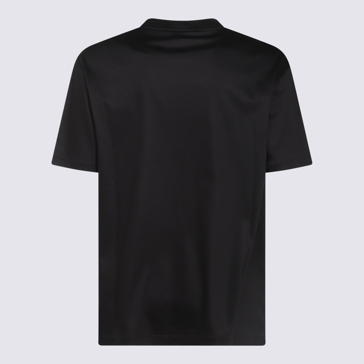 Shop Giorgio Armani Black Cotton T-shirt