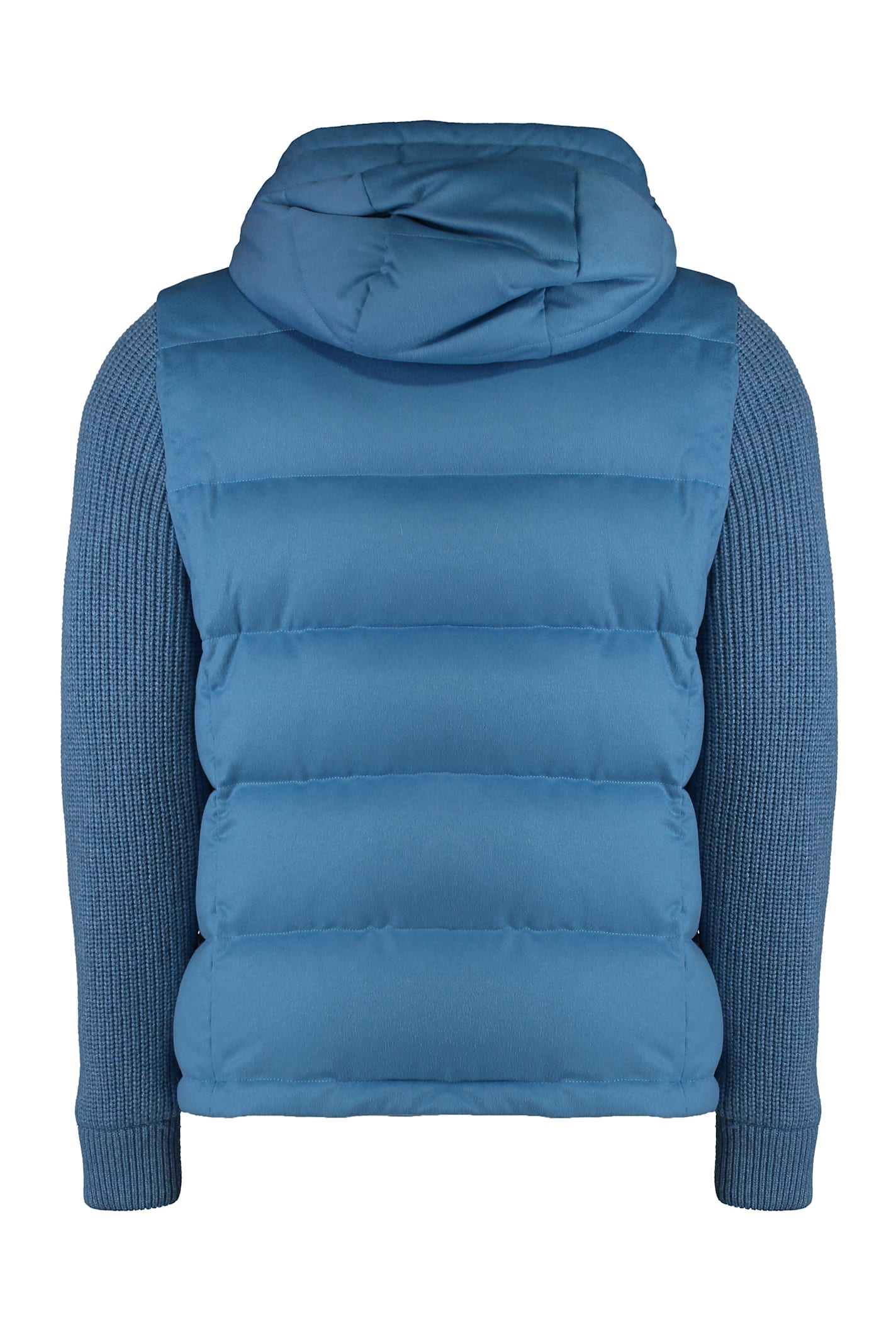 Moorer Foscolo Hooded Down Jacket In Blue
