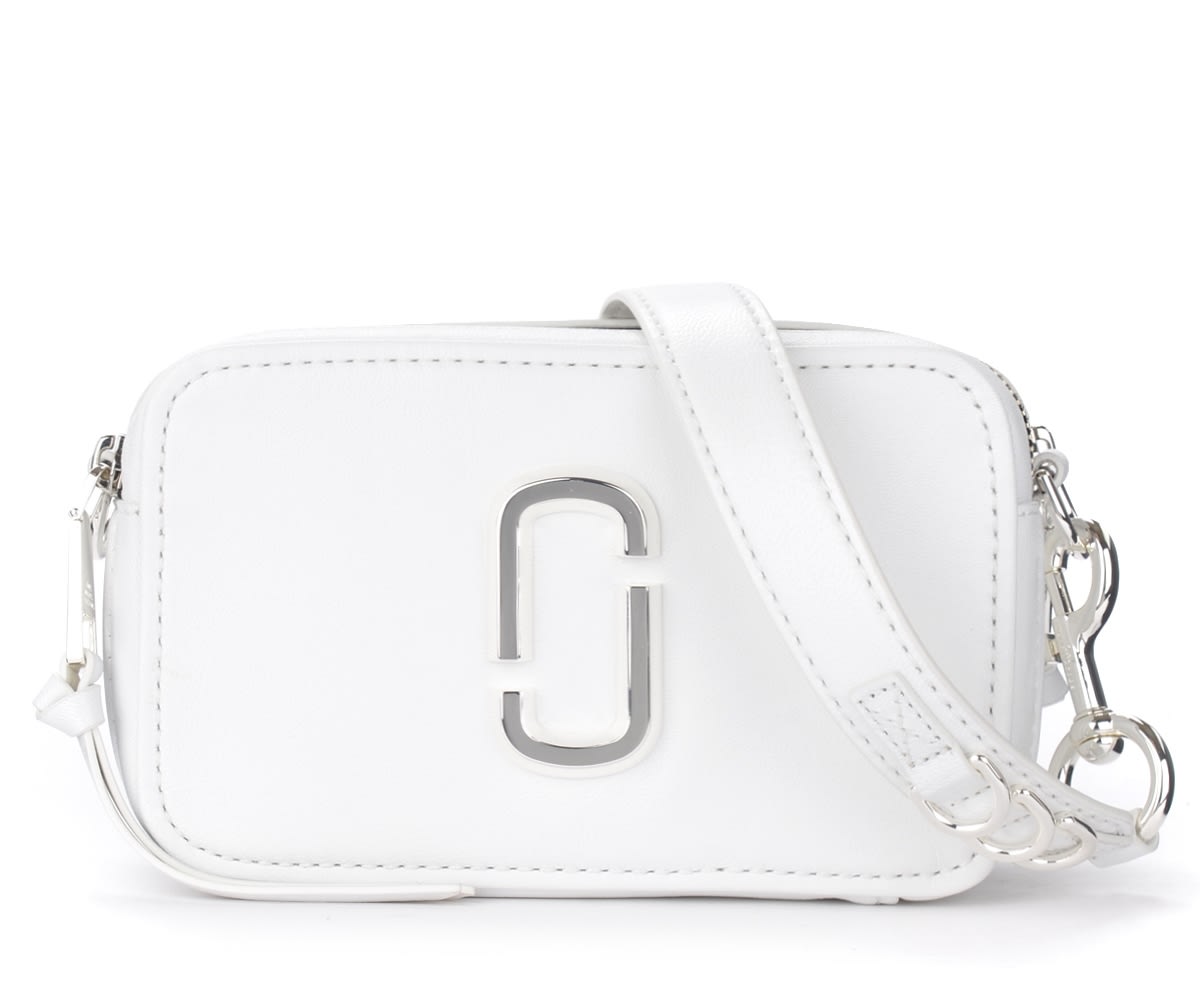 The Marc Jacobs The Softshot Dtm Bag In White Leather
