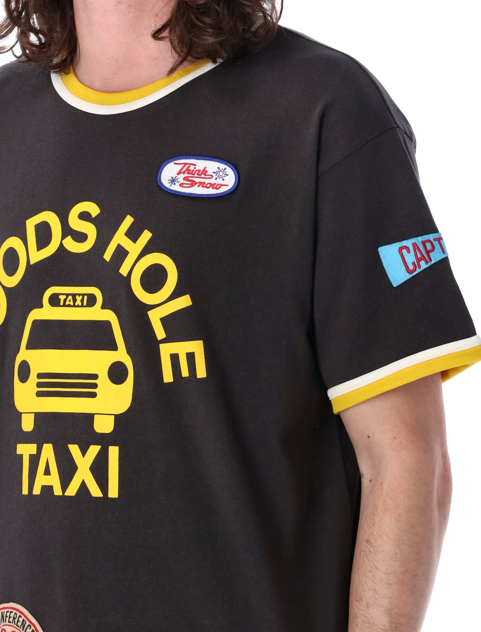 Shop Bode Discount Taxi T-shirt In Black Multi