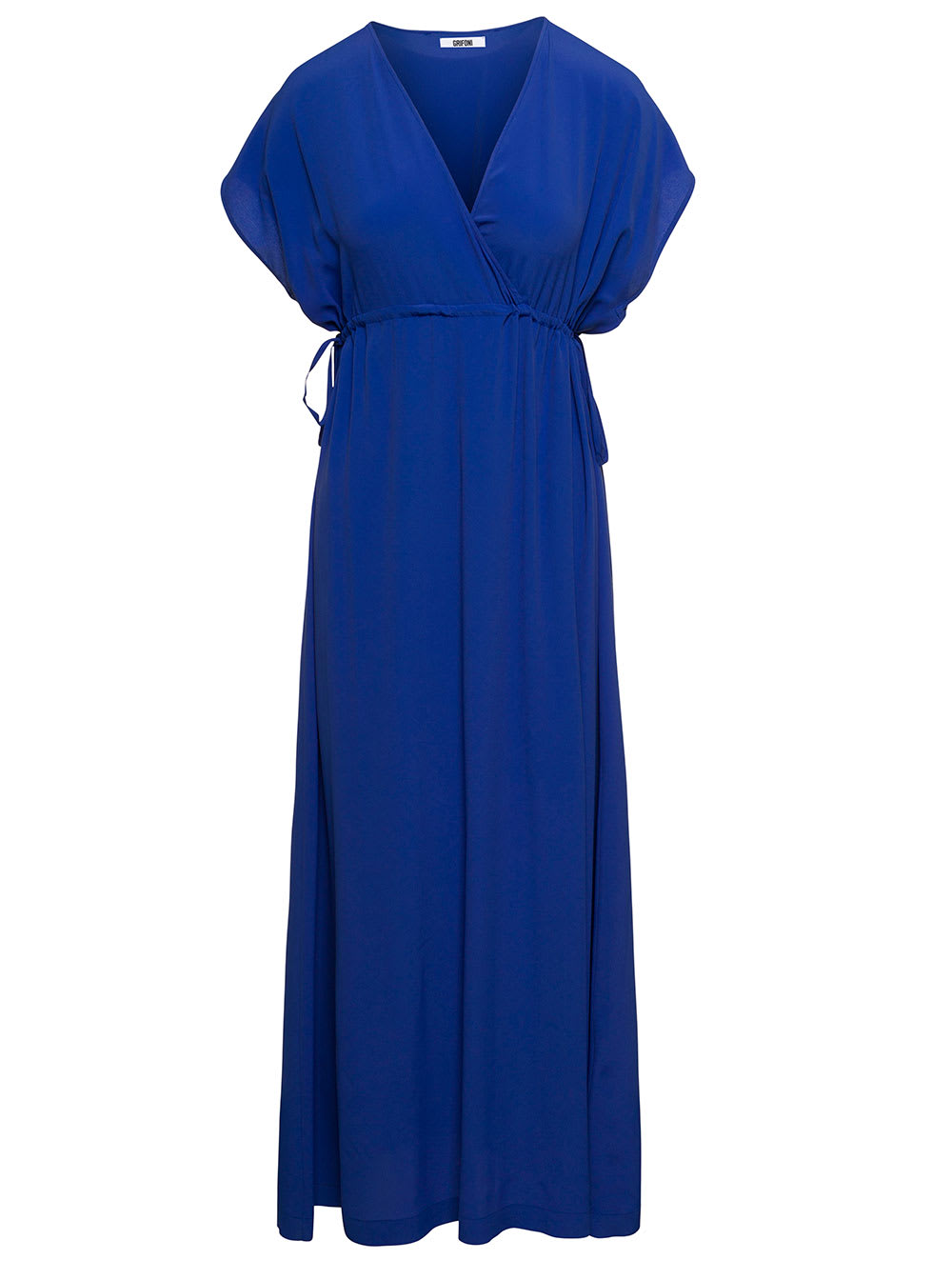 Mauro Grifoni Grifoni Woman Long Silk Blue Dress