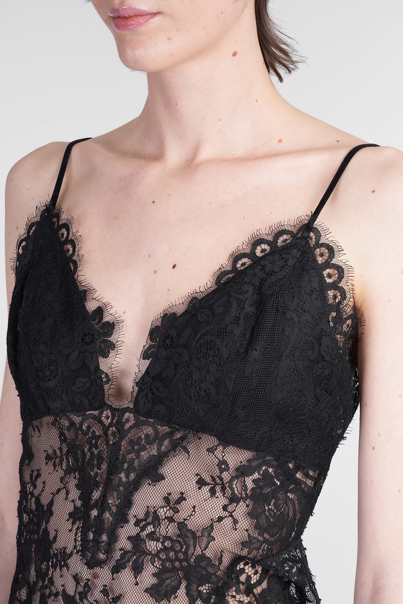 ZIMMERMANN BODY IN BLACK POLYAMIDE