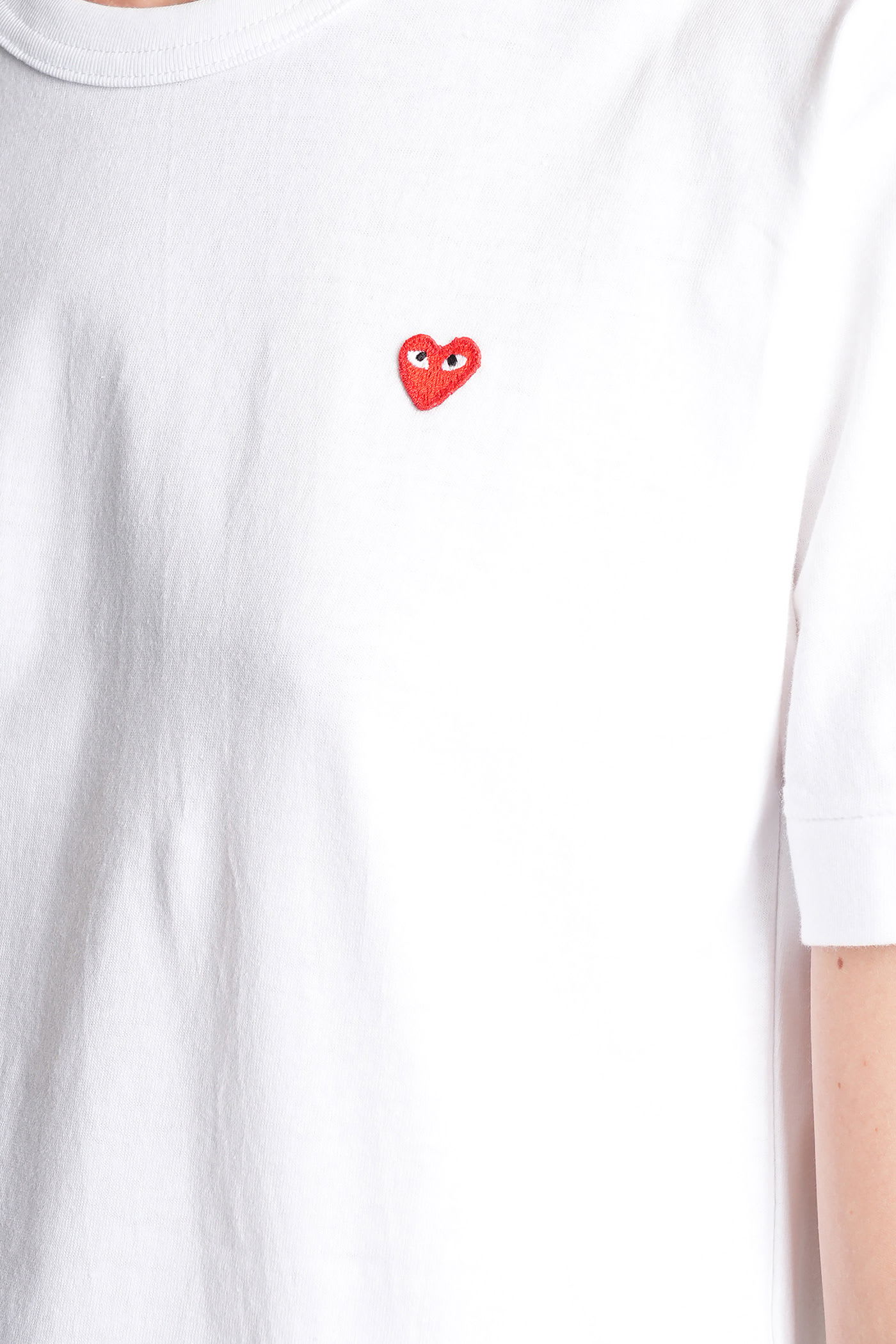 Comme Des Garçons Play White Invader Edition T-shirt In White