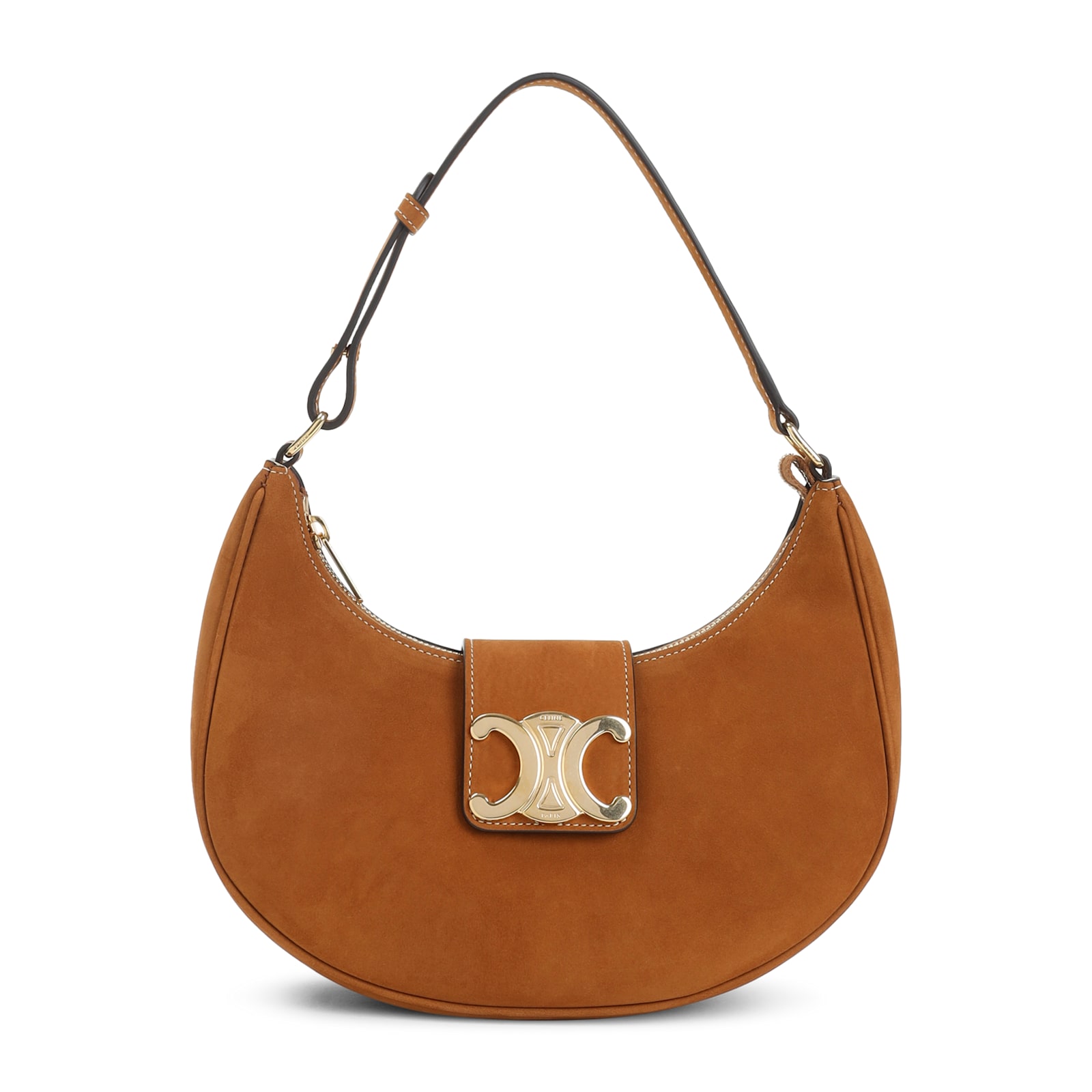 Celine Medium Triomphe Ava Strap Adjustable In Brown