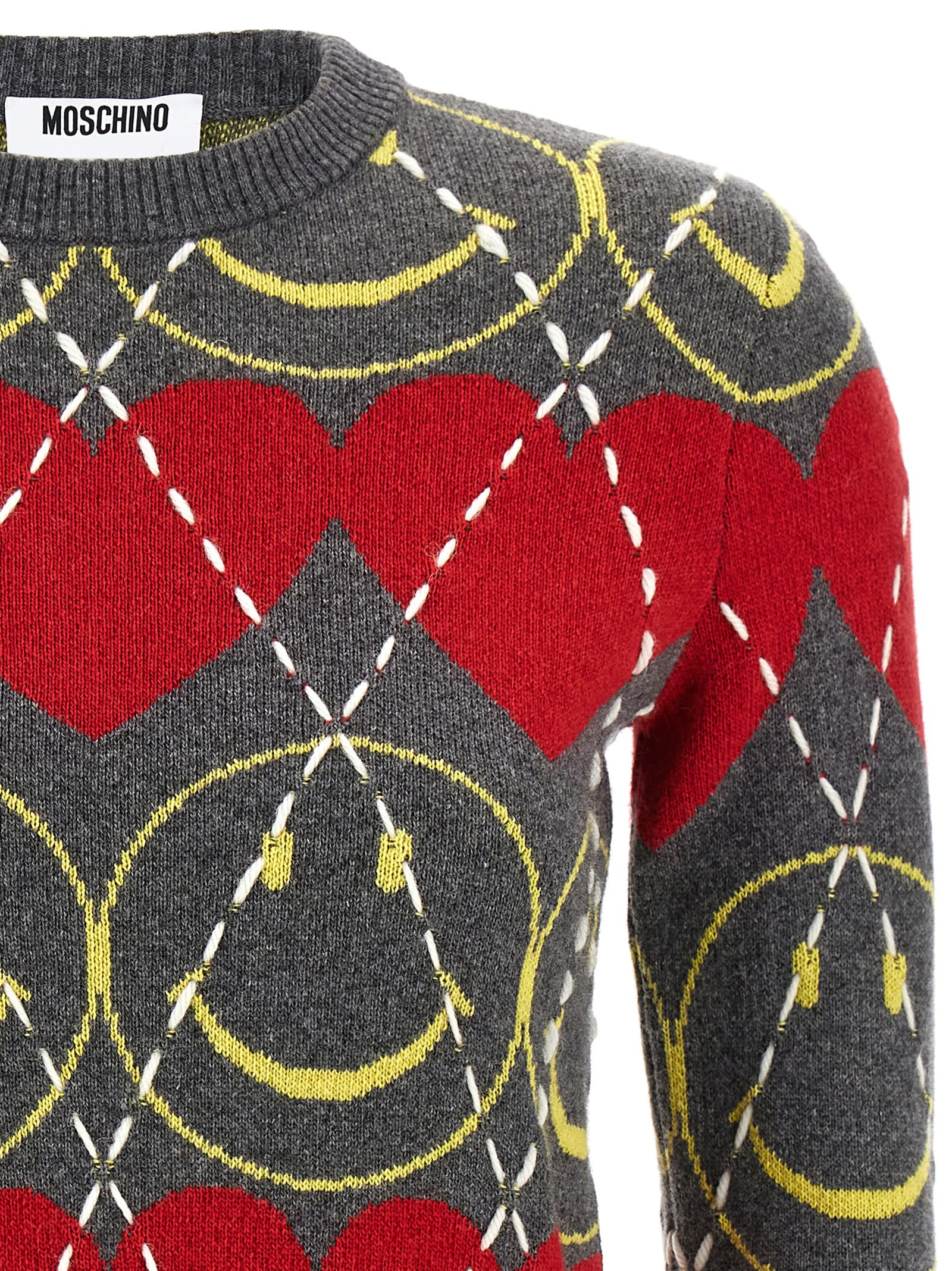 Moschino Smiley Sweater In Multi