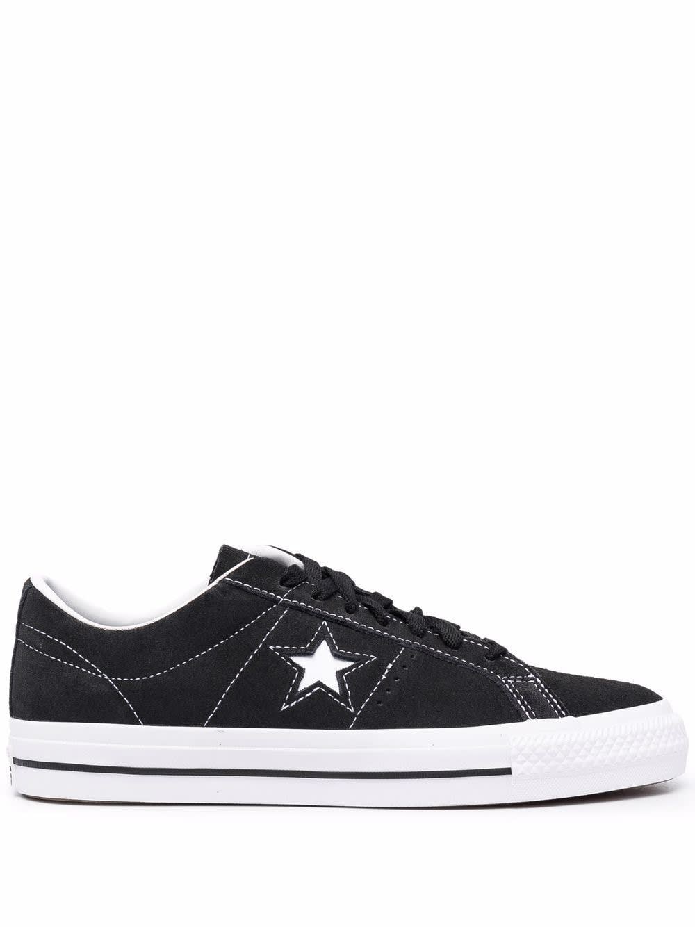 Converse One Star Pro Sneakers In Black In Black