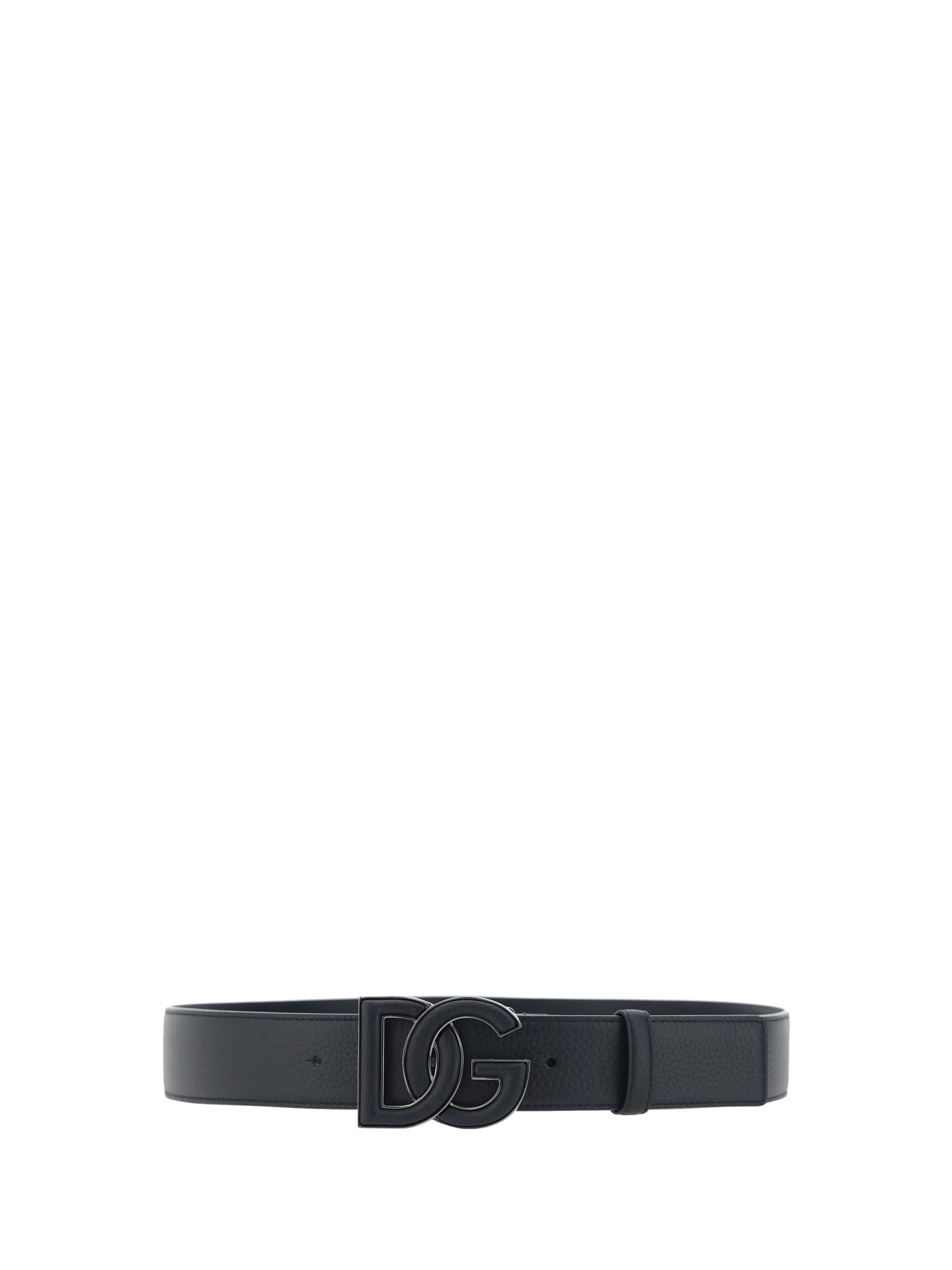 Shop Dolce & Gabbana Logo Belt In Black