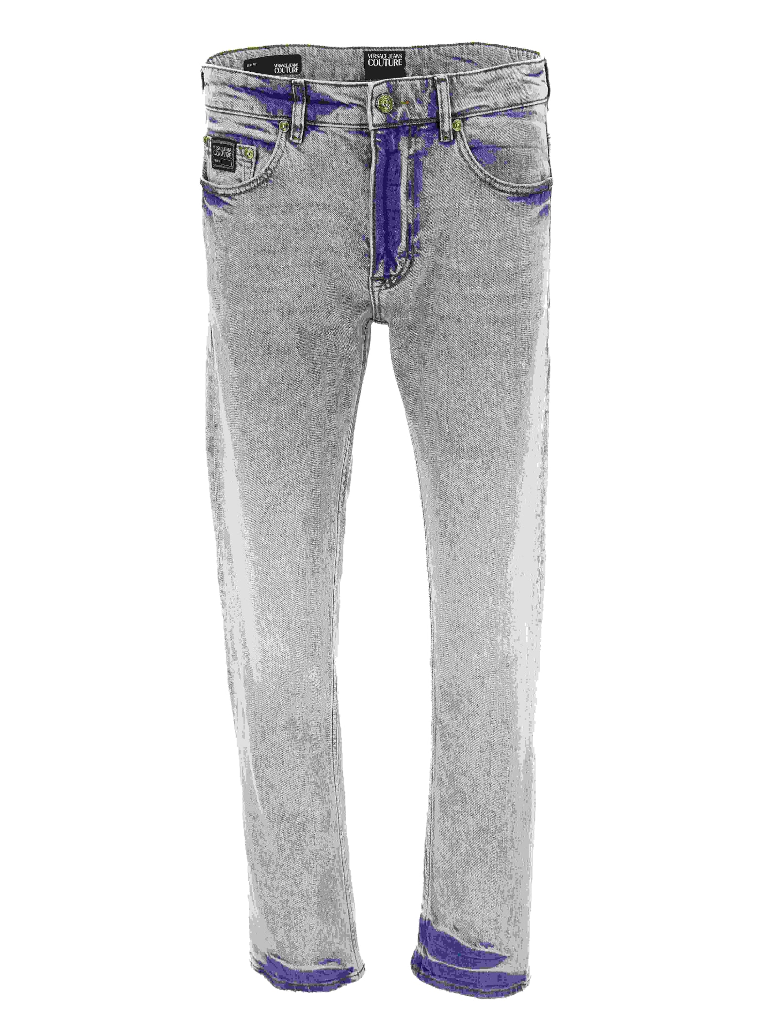 Versace Jeans Couture Blue Straight Trousers