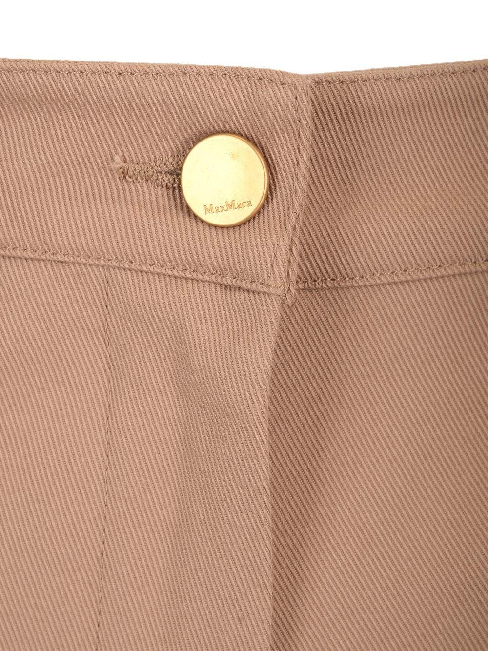 's Max Mara Logo Patch Straight Leg Trousers