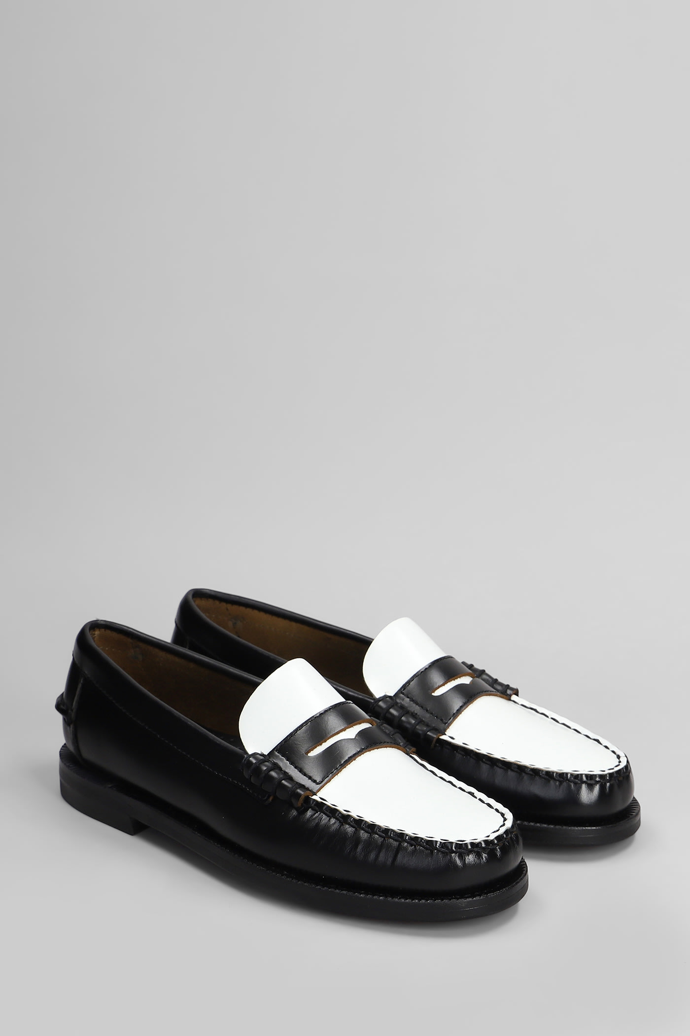 Shop Sebago Classic Dan Loafers In Black Leather