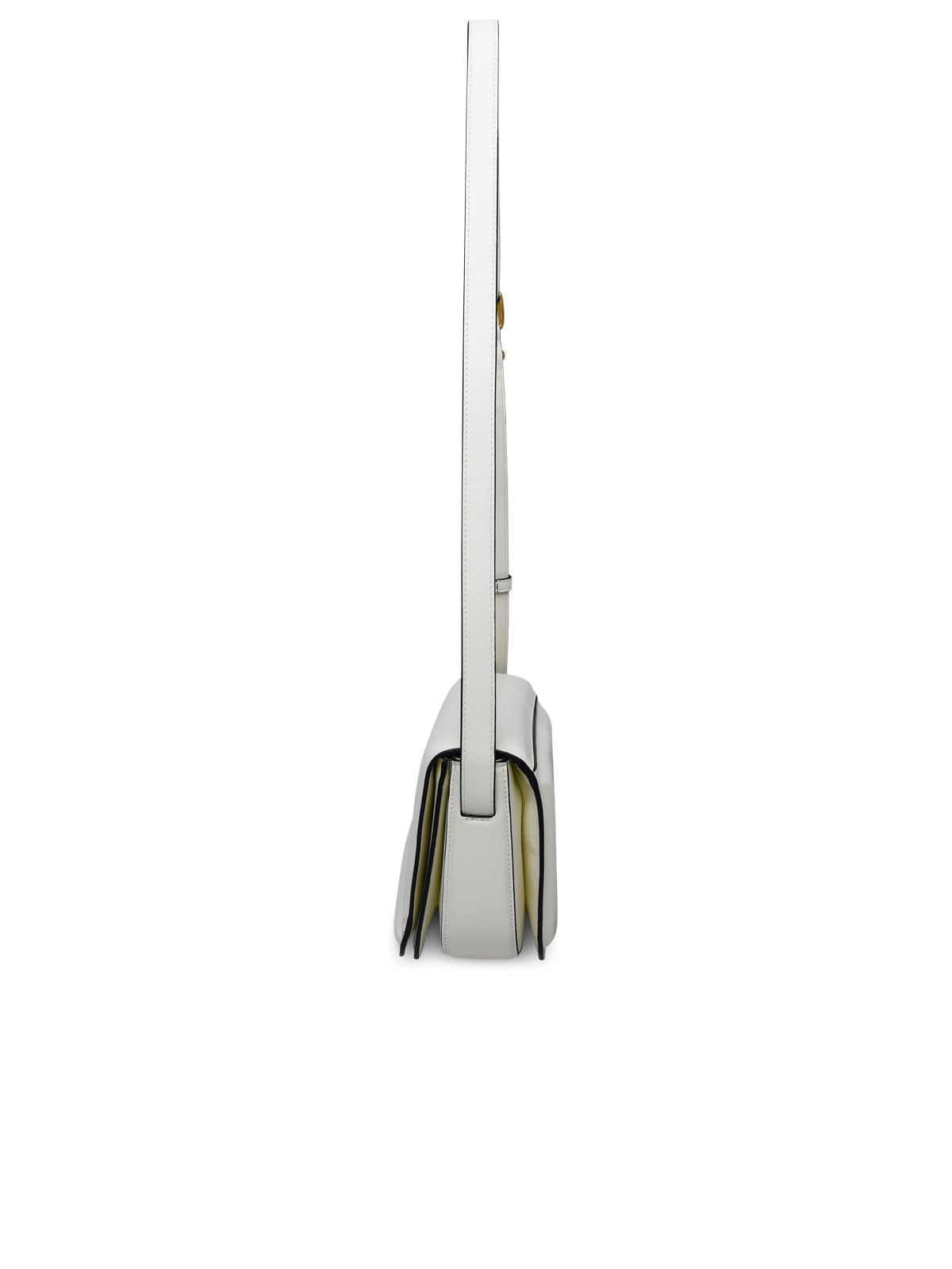 Wandler Medium Oscar Trunk Bag In White Calf Leather In Luck
