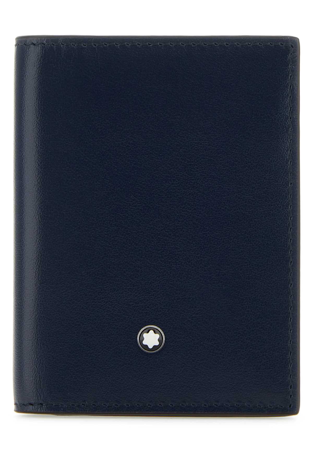Blue Leather Cardholder