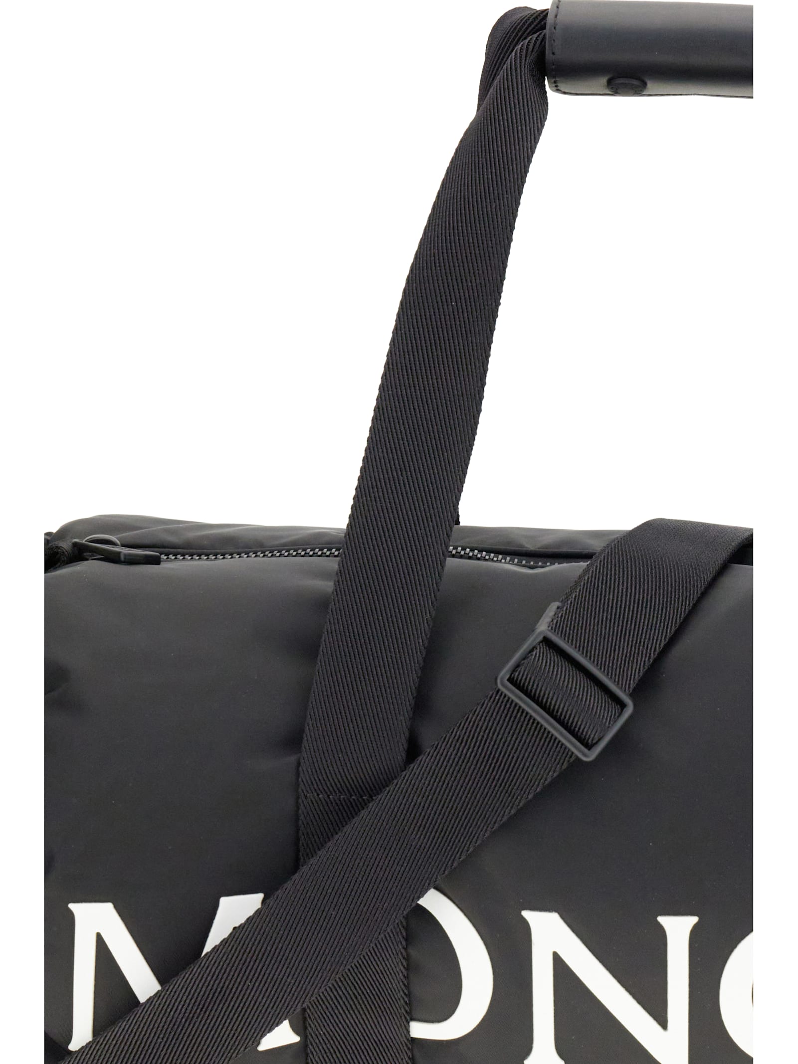 Moncler Men Duffle Travel Bag In Black