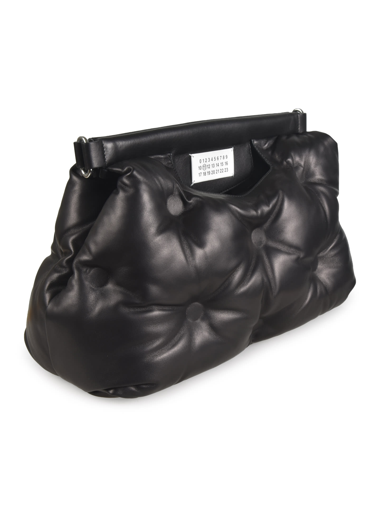 Shop Maison Margiela Detachable Strap Glam Slam Shoulder Bag In Black