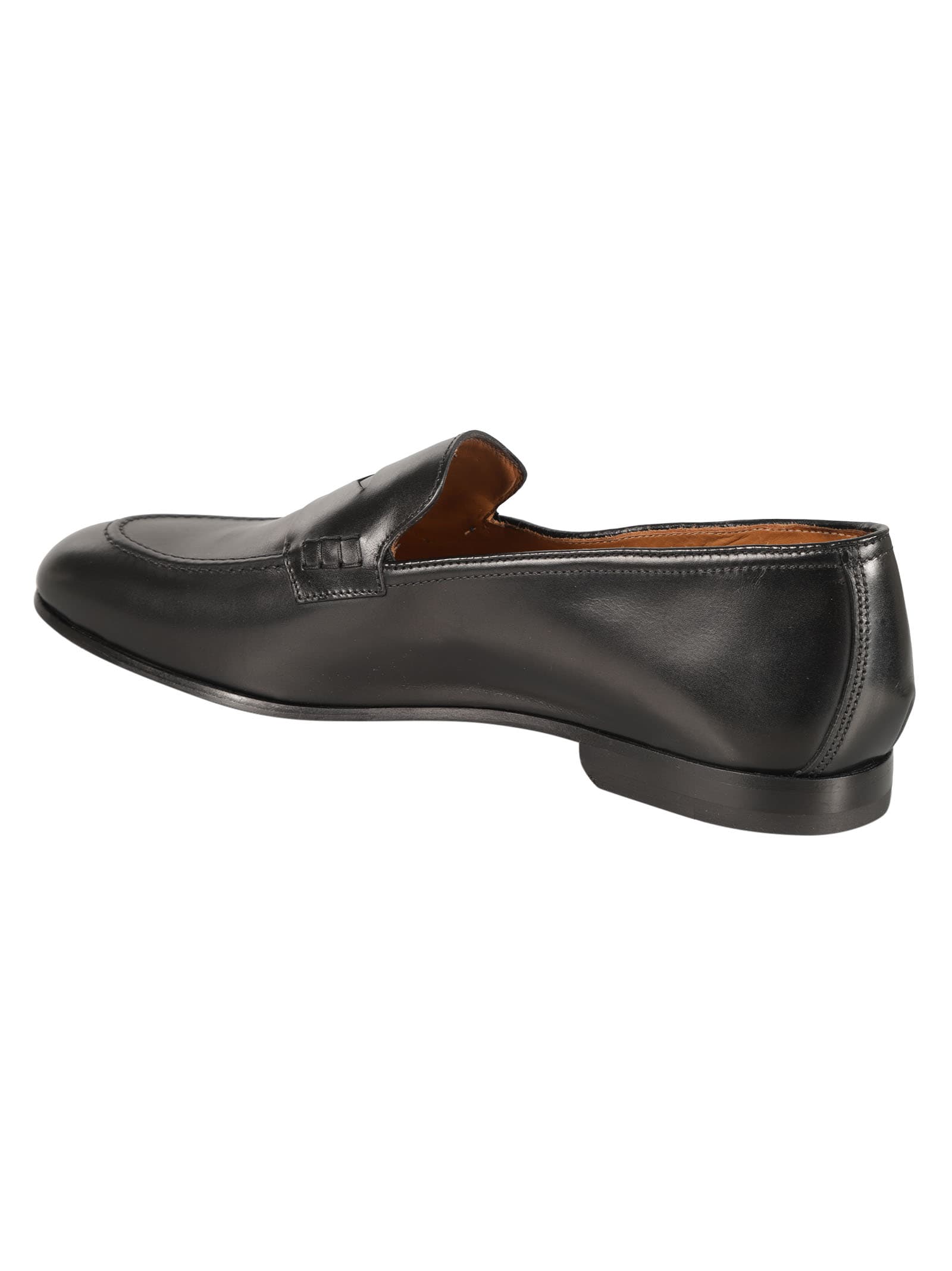 Shop Doucal's Penny Loafers In Black