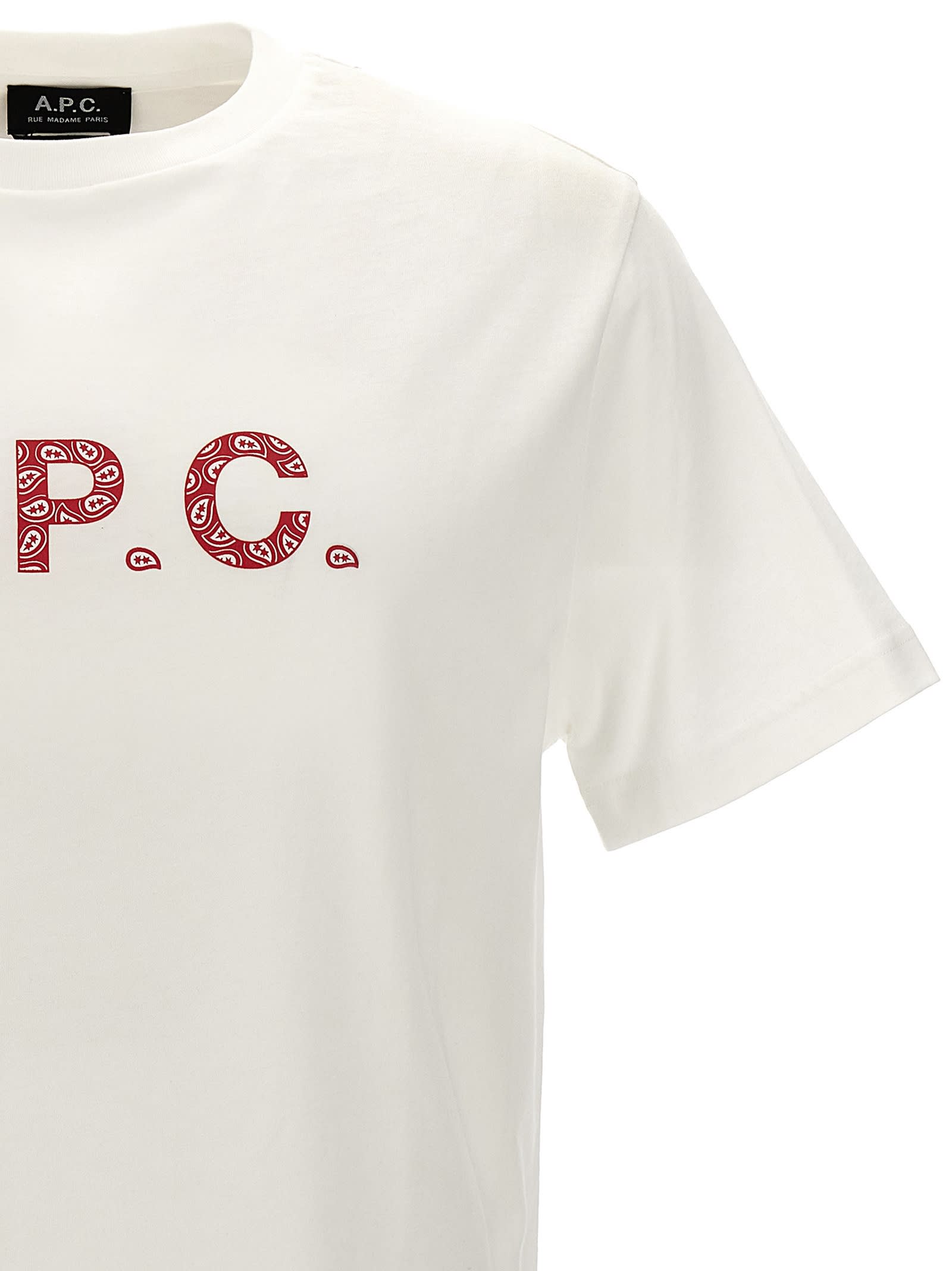 Shop Apc James T-shirt In White