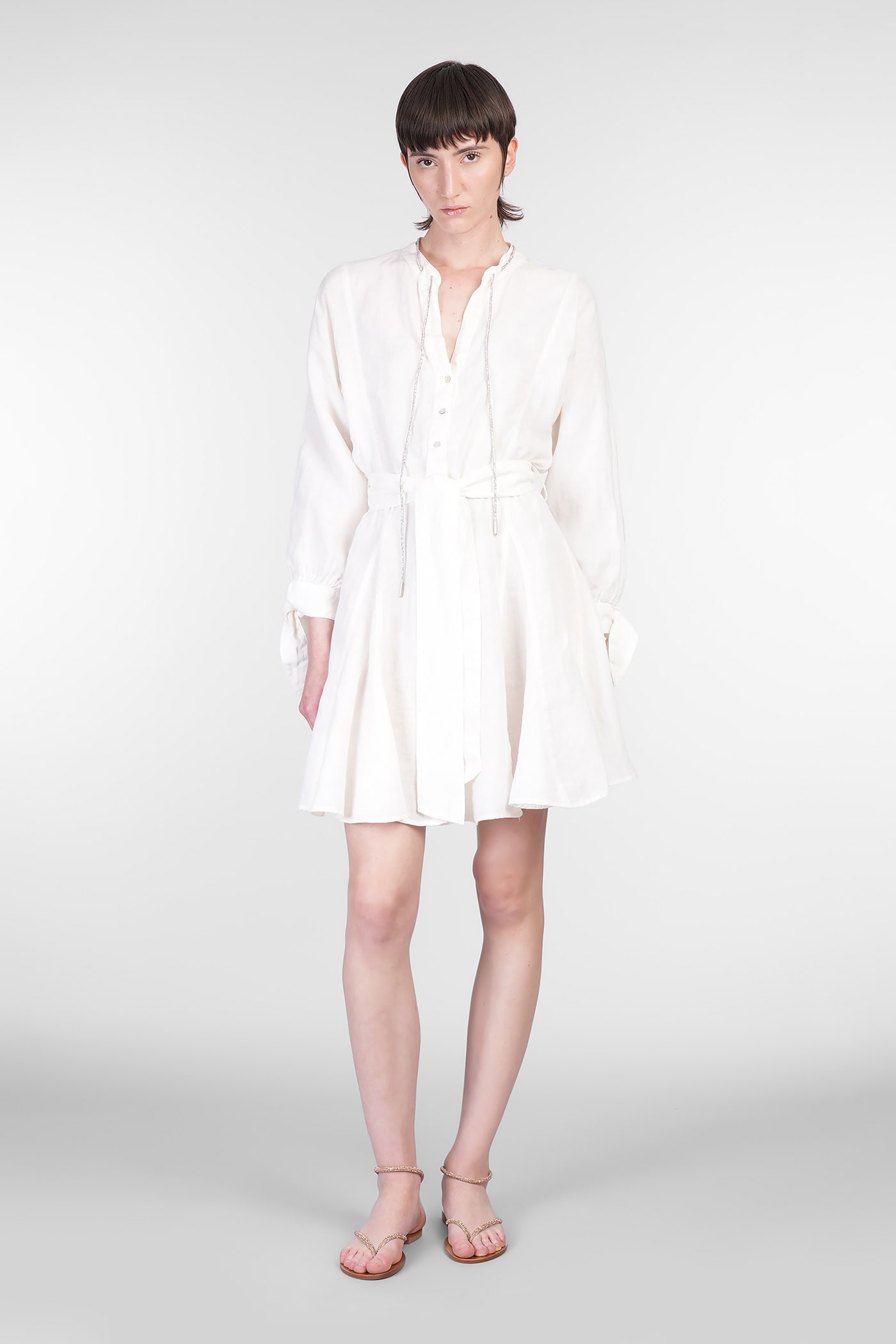 120% Lino Dress Woman