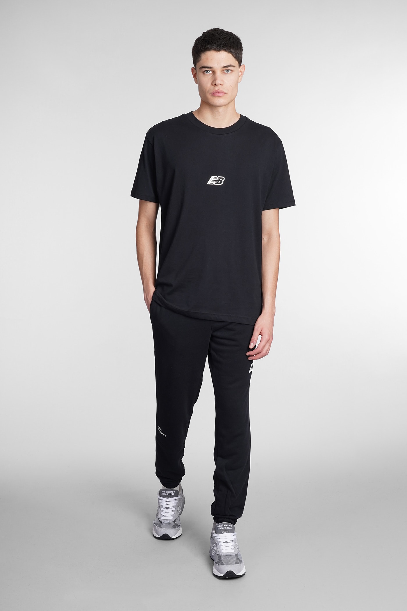 New Balance Pants In Black Cotton ModeSens