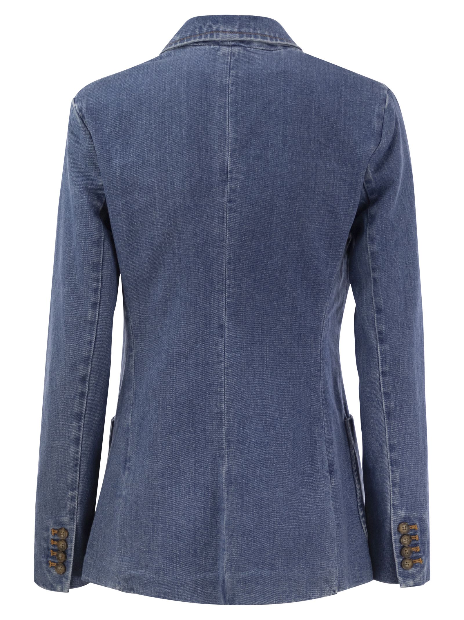 POLO RALPH LAUREN DOUBLE-BREASTED DENIM BLAZER