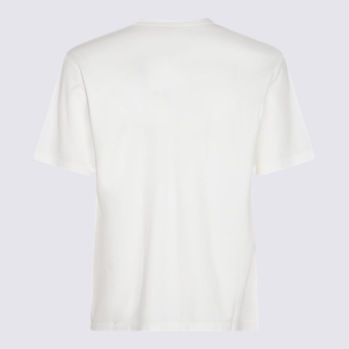 Shop Piacenza Cashmere White Cotton T-shirt