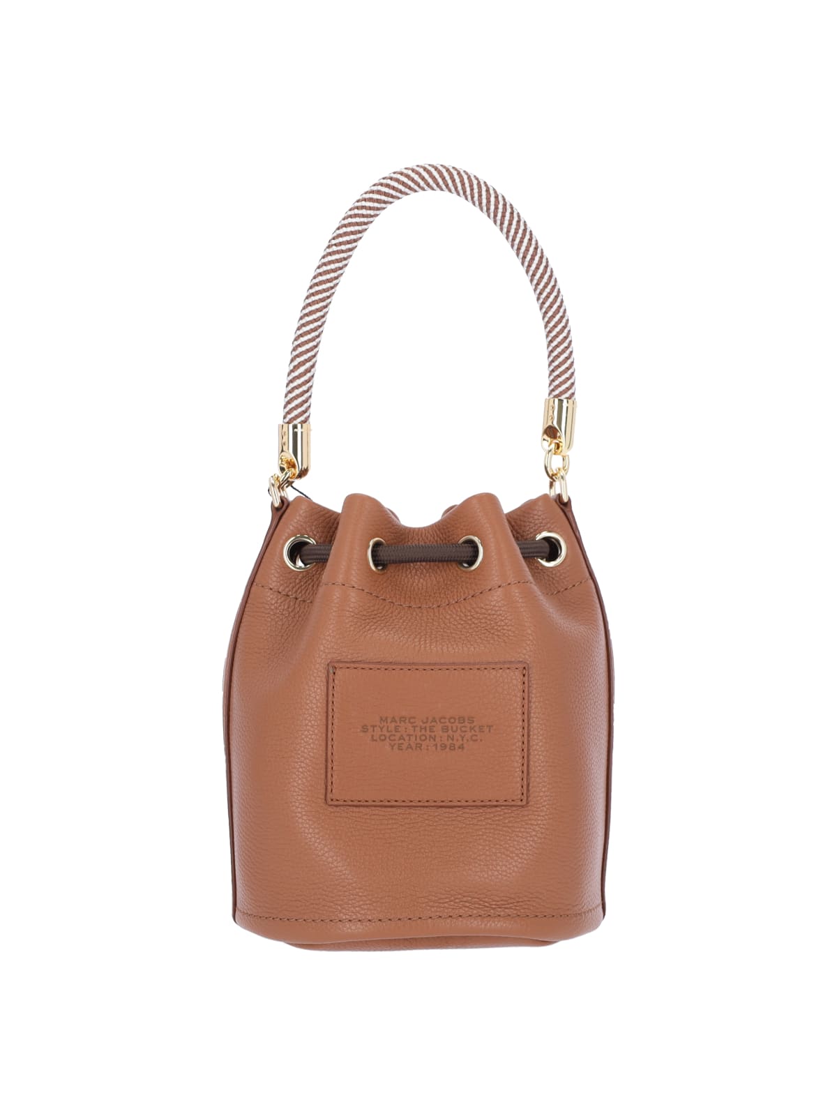 Shop Marc Jacobs The Leather Bucket Bucket Bag In Brown