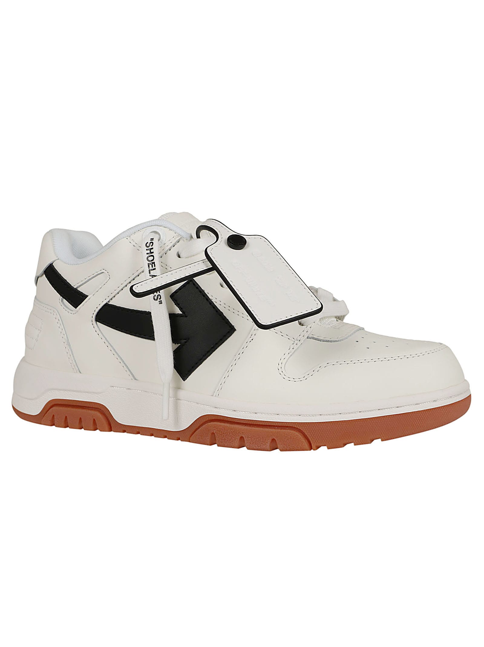 Shop Off-white Out Of Office Calf Leather In White Black