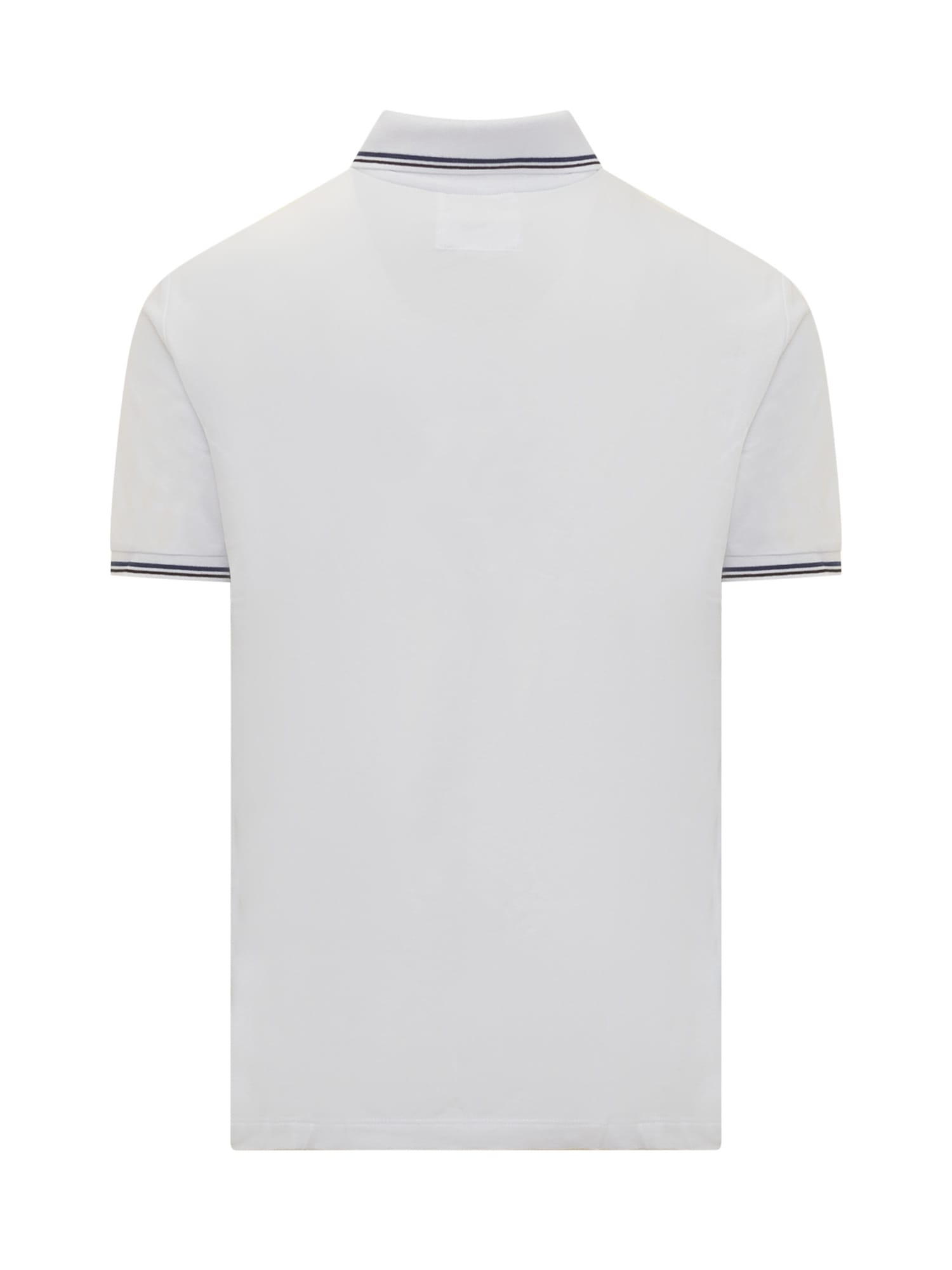 Shop Emporio Armani Polo Shirt In Bianco