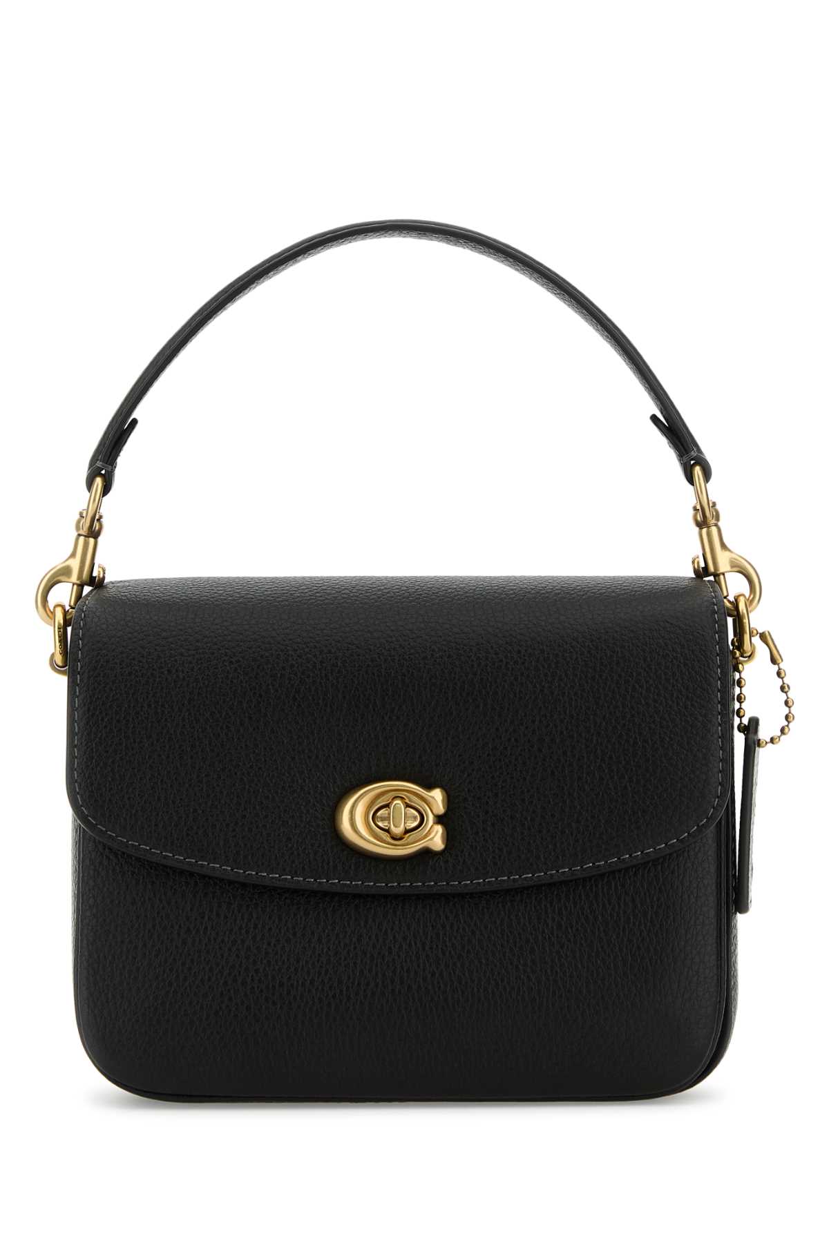 Black Leather Cassie 19 Handbag