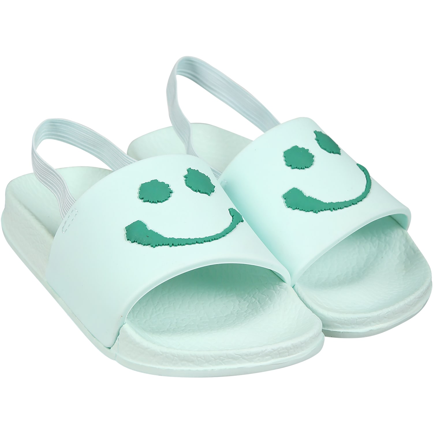 Shop Molo Green Slippers For Baby Kids With Smiley