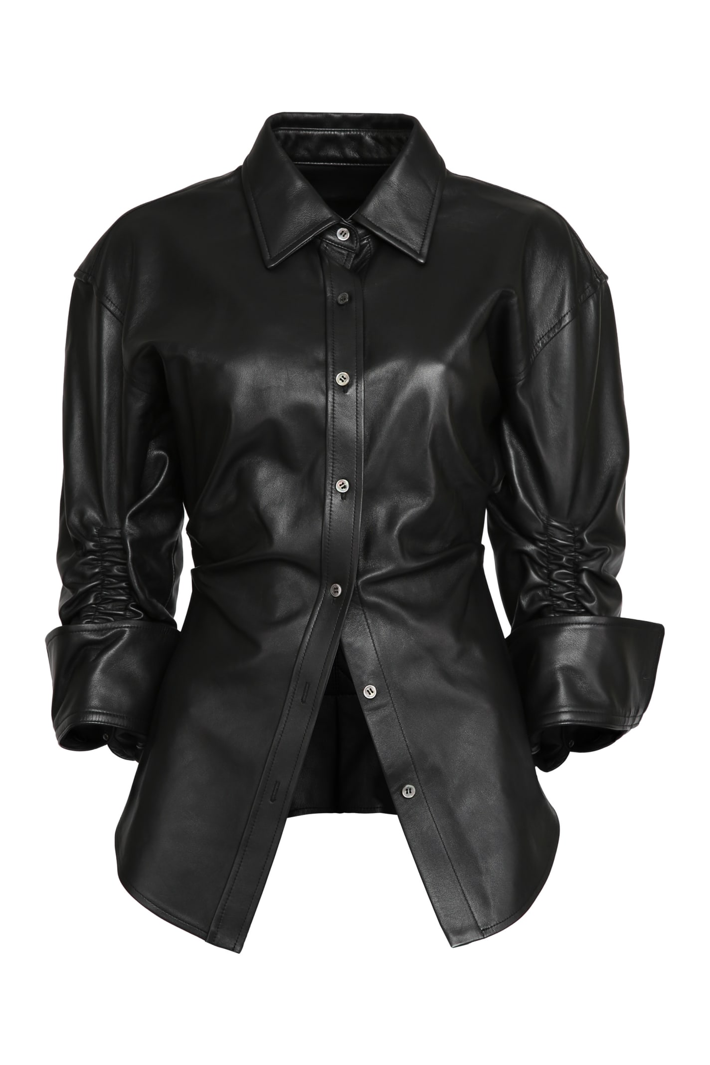 alexander wang leather shirt