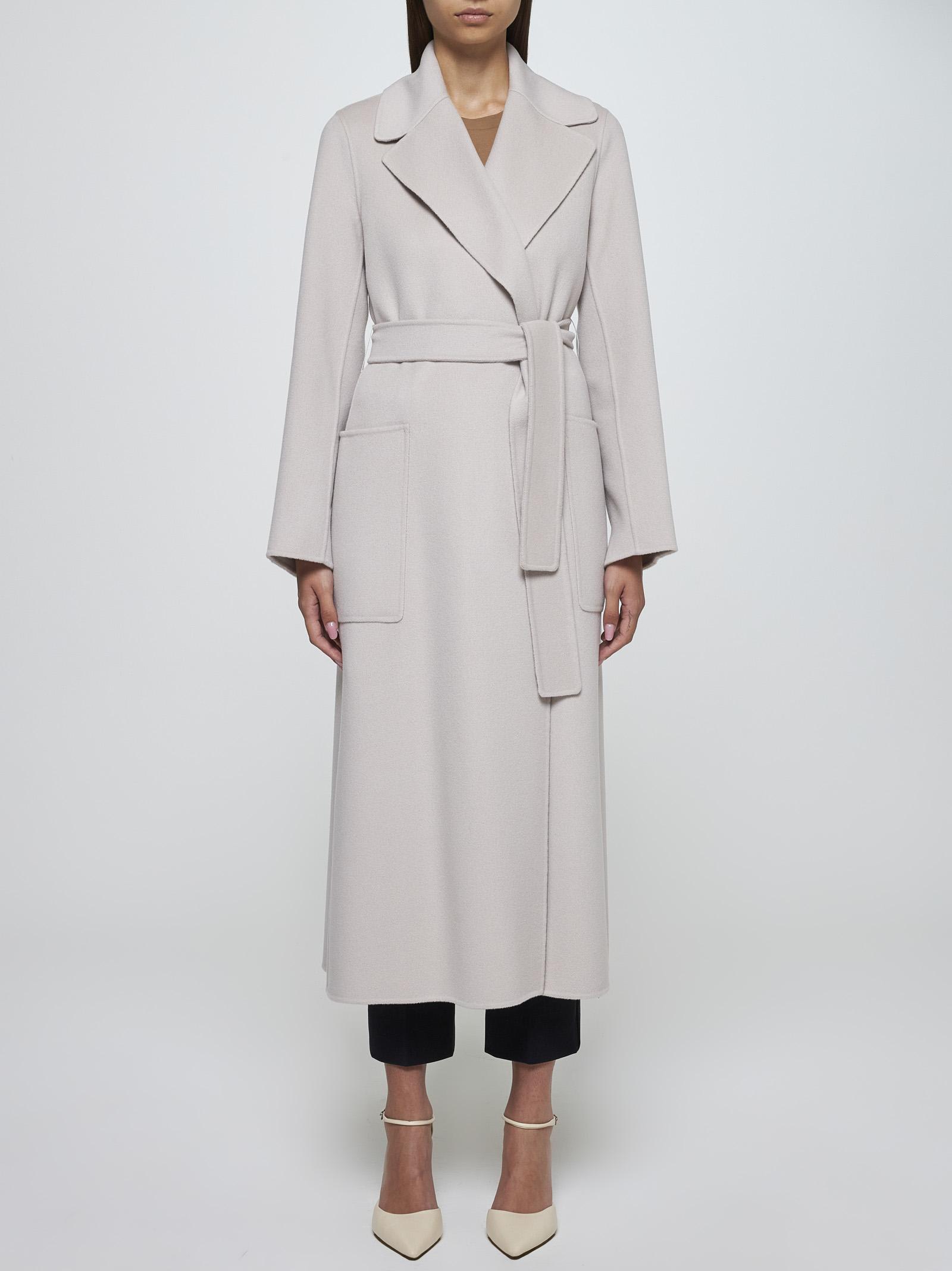 Shop 's Max Mara Paolore Belted Wool Coat In Beige