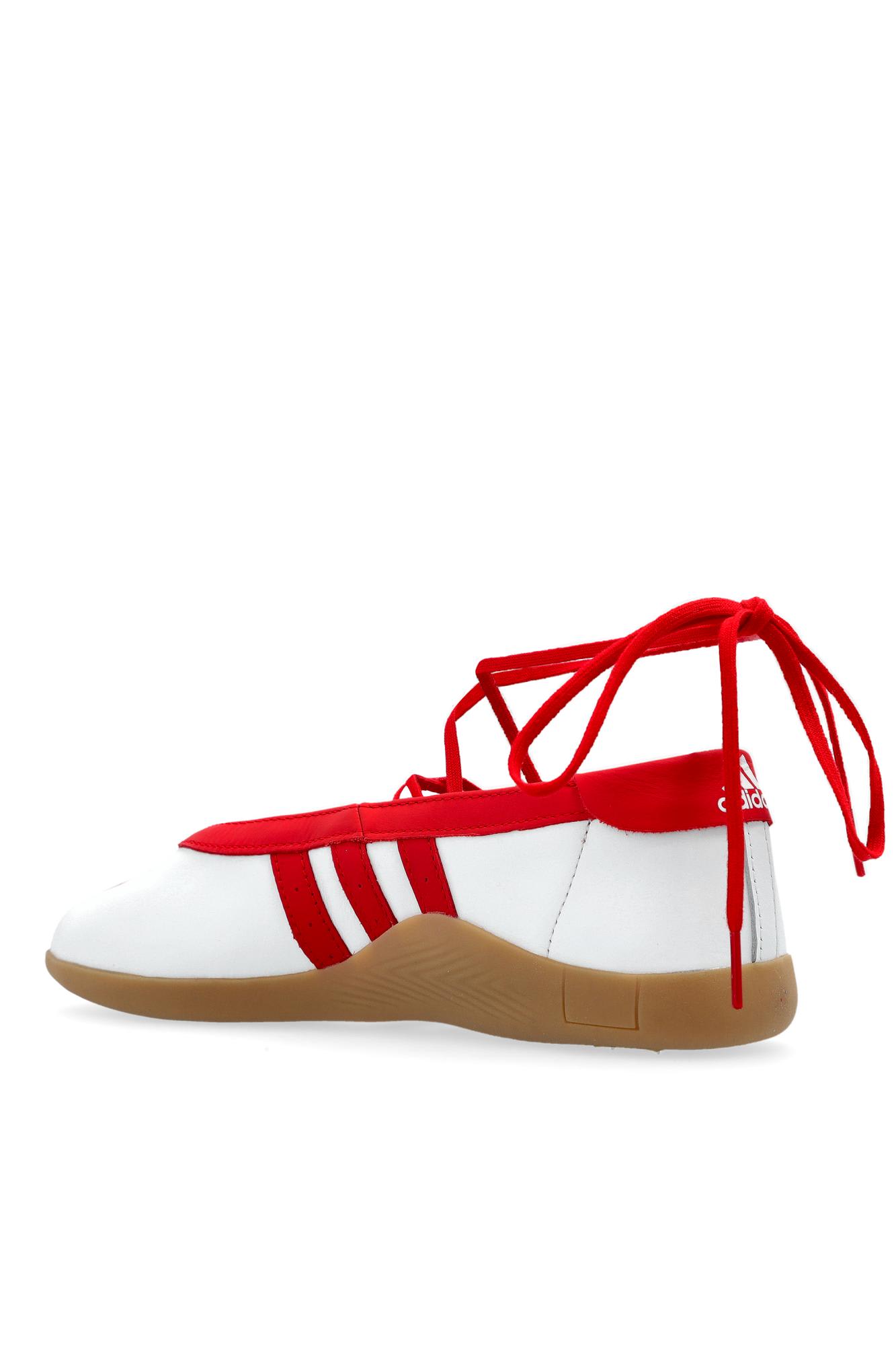 Adidas Originals Taekwondo Mei Flat Shoes White In Red