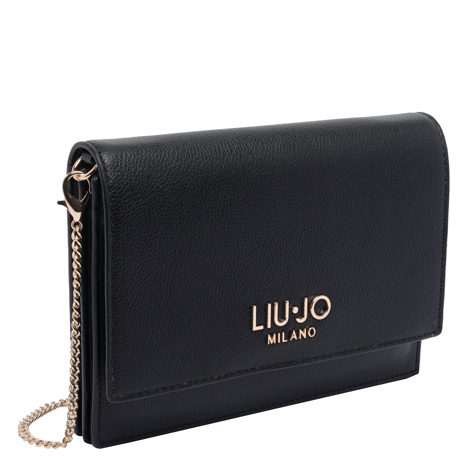 Liu •jo Xs Logo Cross Body Bag In Black