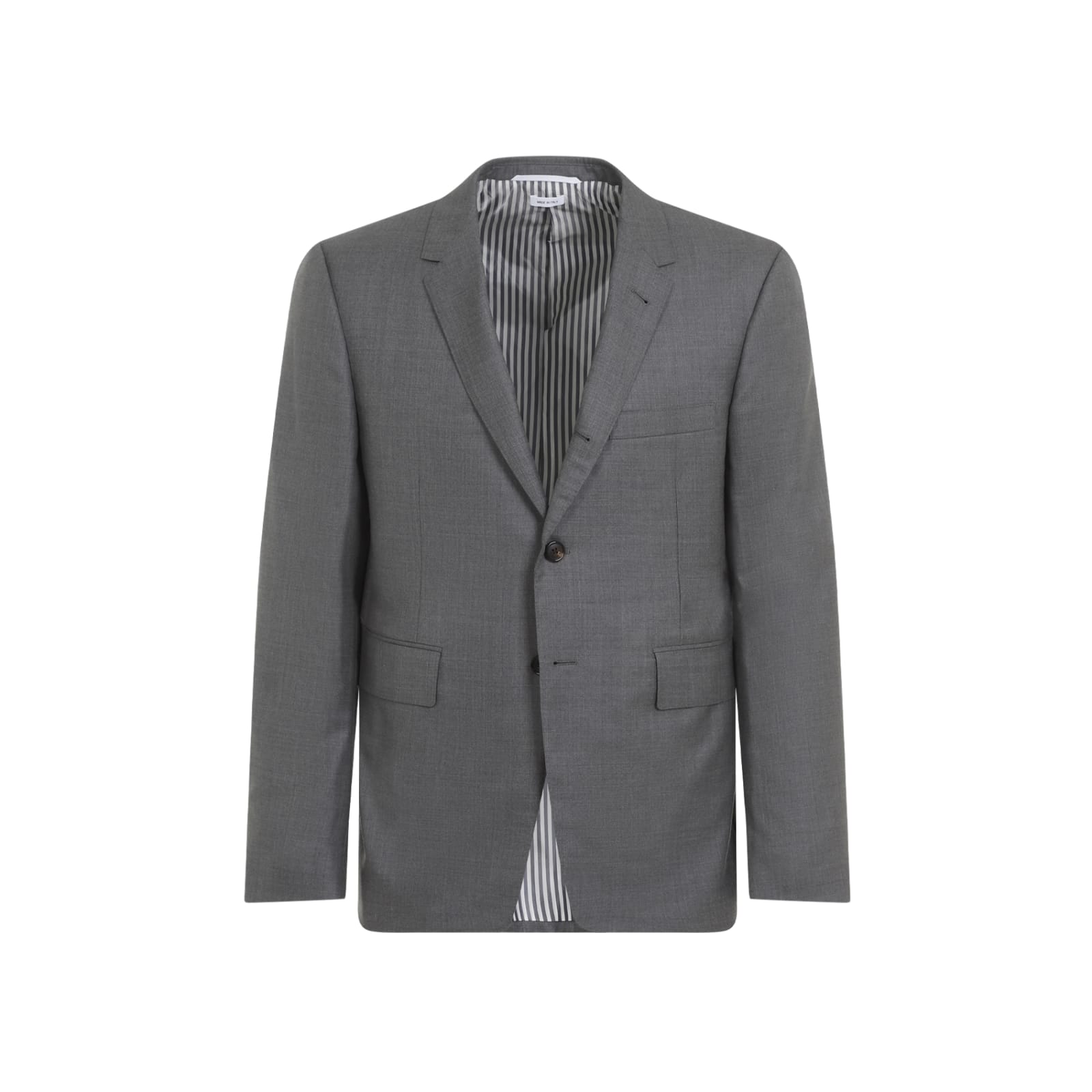 Shop Thom Browne Classic Sport Coat In Med Grey