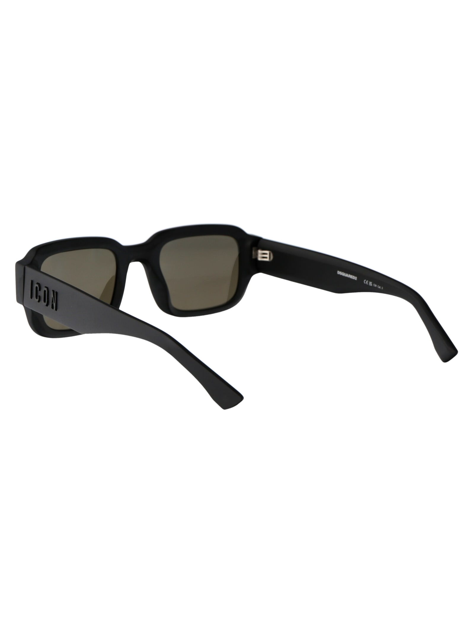 Shop Dsquared2 Icon 0009/s Sunglasses In 003t4 Matte Black
