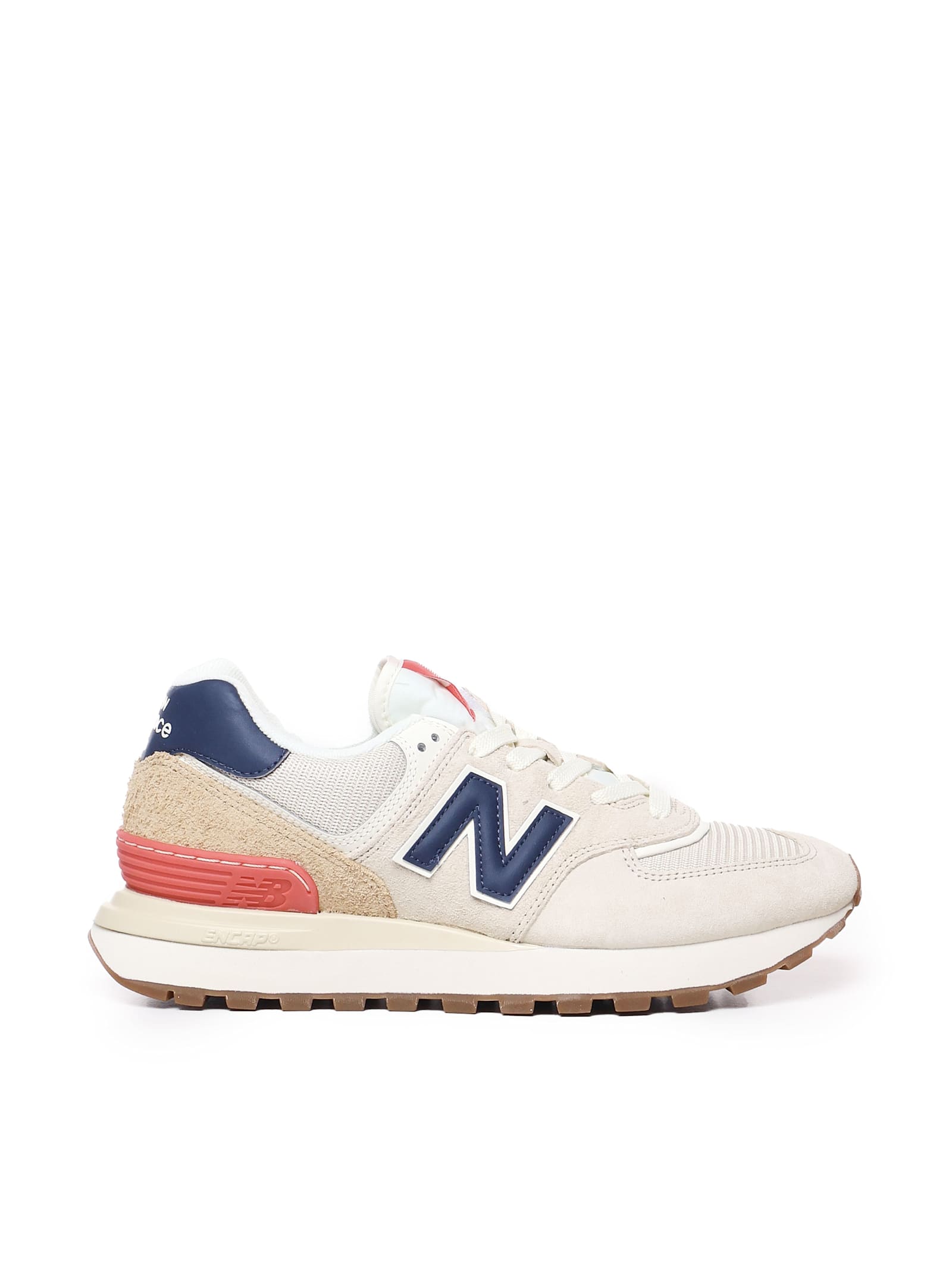 Shop New Balance Sneakers Lifestyle U574 In Grey-tan-red