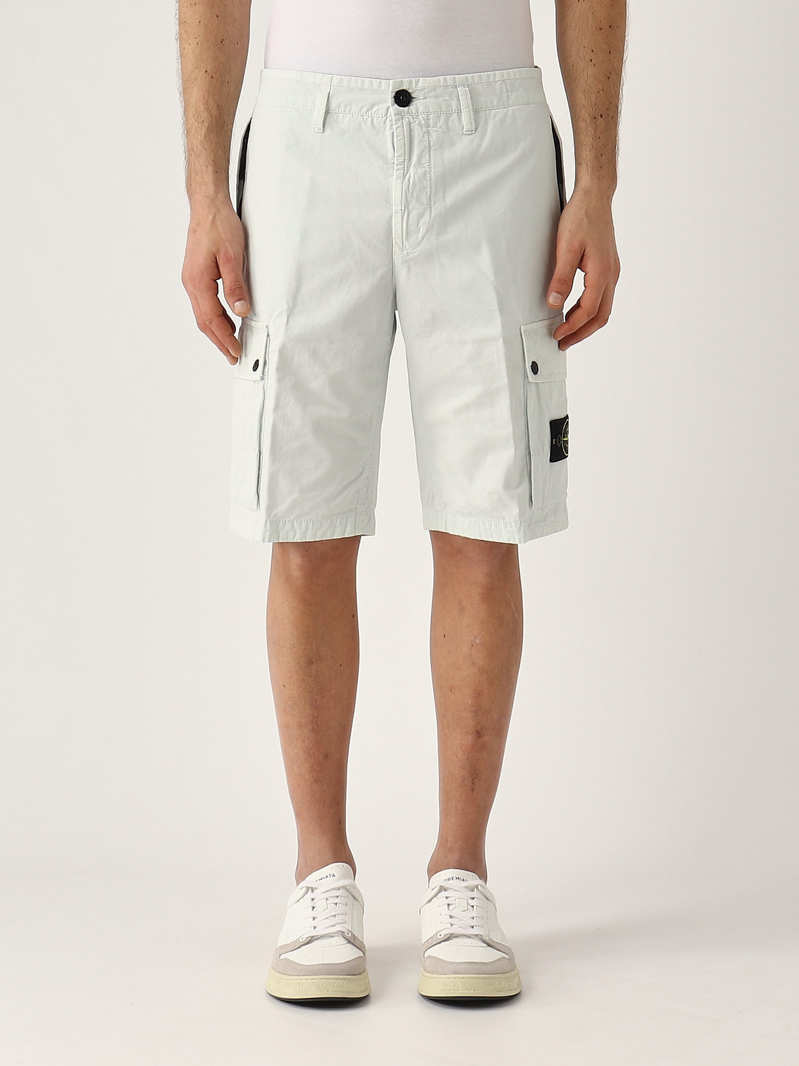 Stone Island Bermuda Regular Bermuda In White