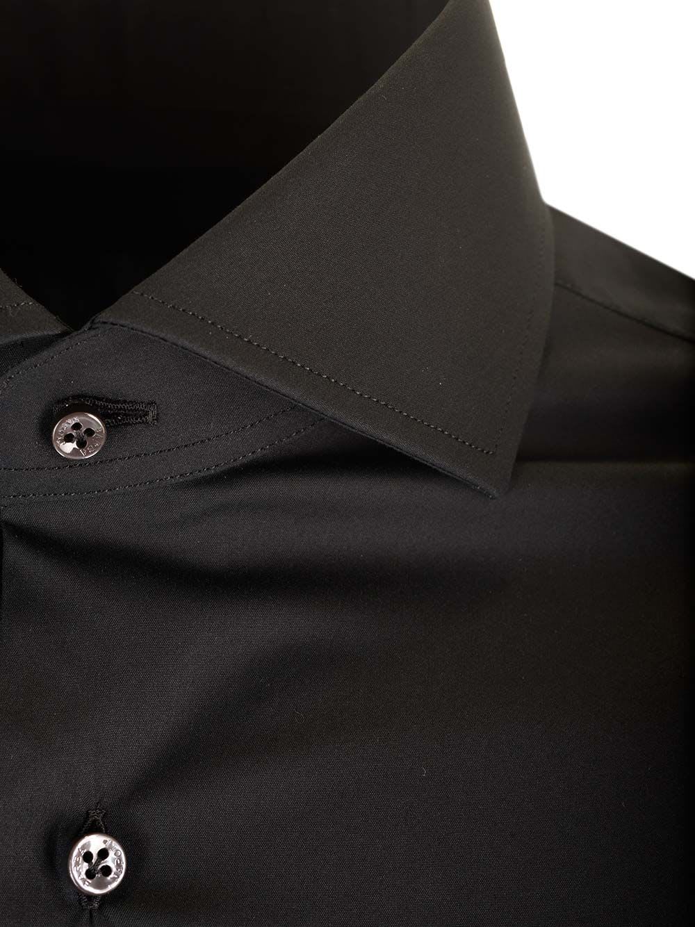 Shop Barba Napoli Slim-fit Shirt In Black