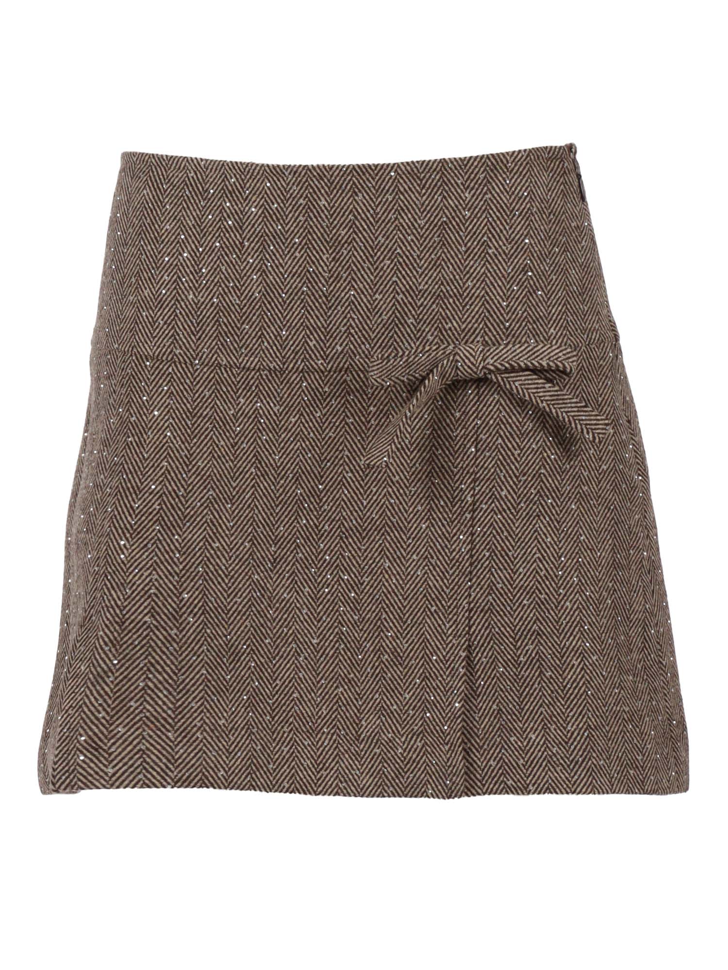 Ermanno Ermanno Scervino Mini Skirt In Brown