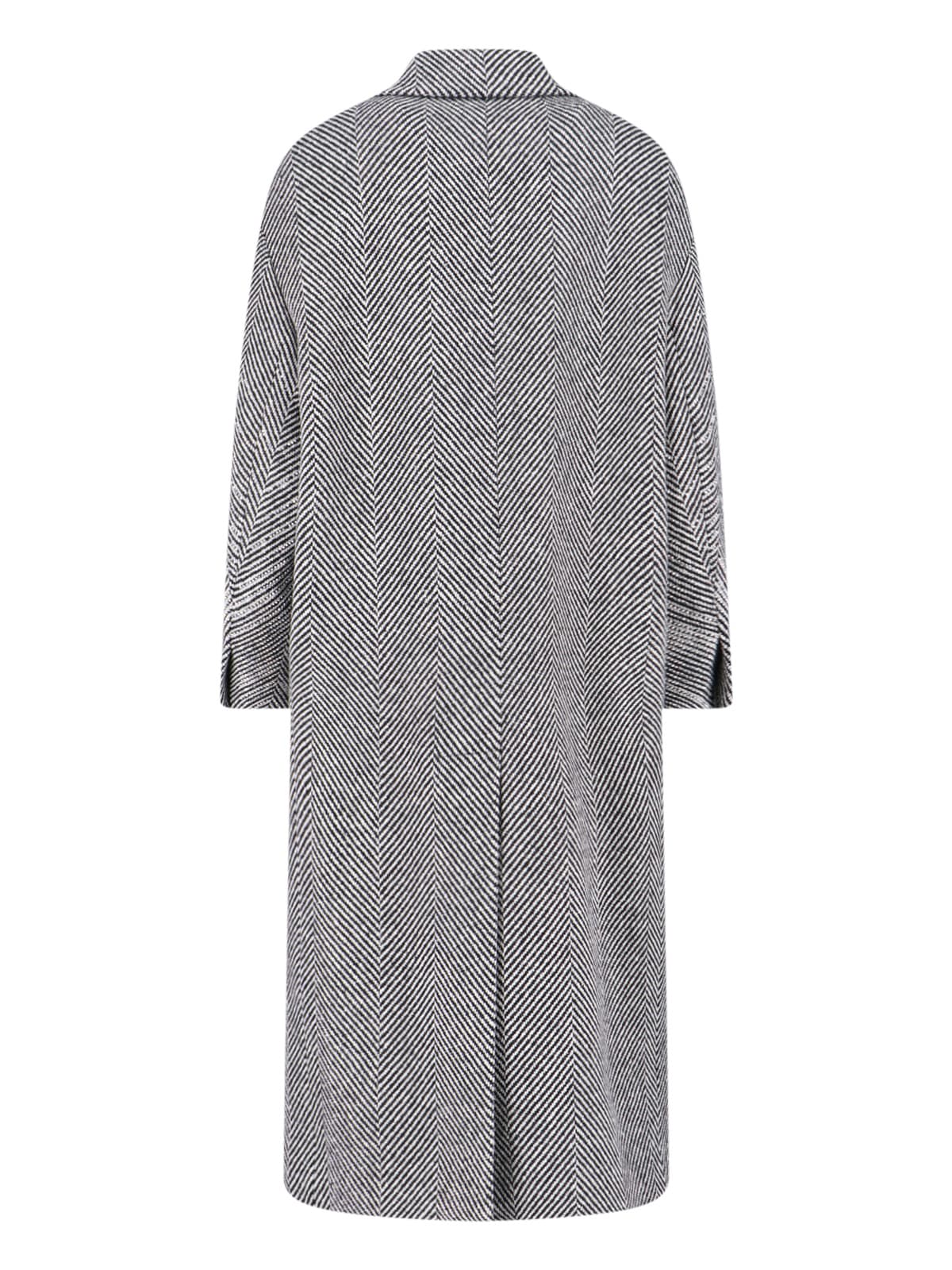 Ermanno Scervino Maxi Coat In Gray