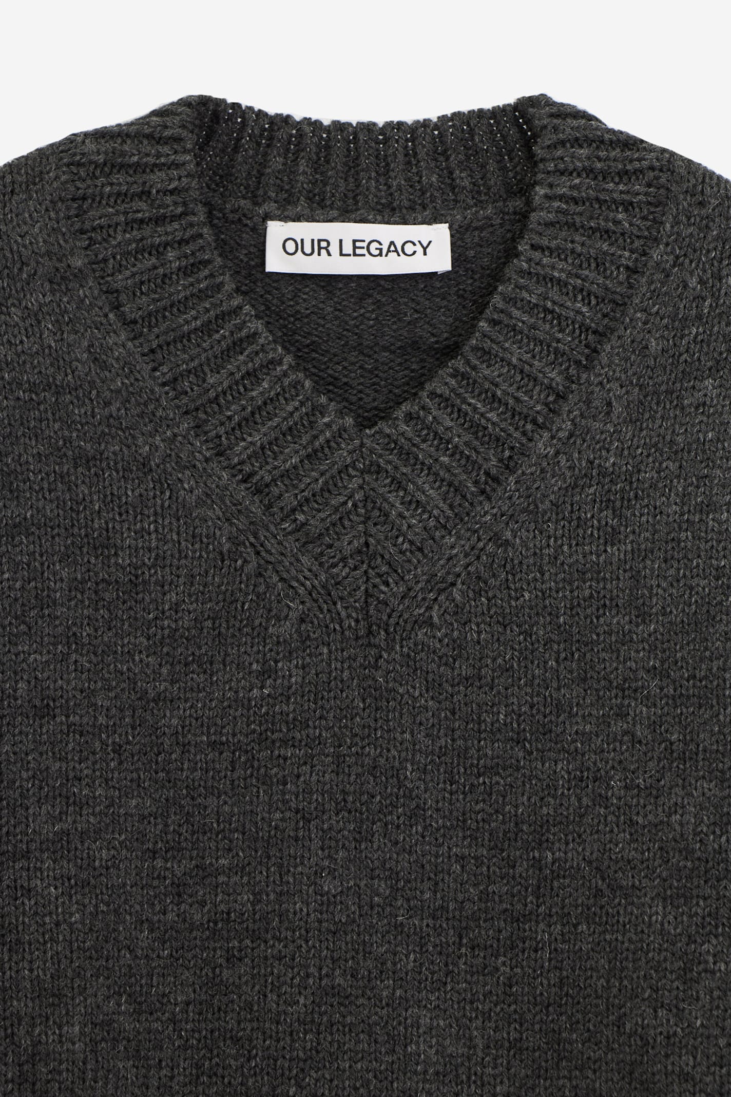 Shop Our Legacy Sonar Vneck Knitwear In Anthracite