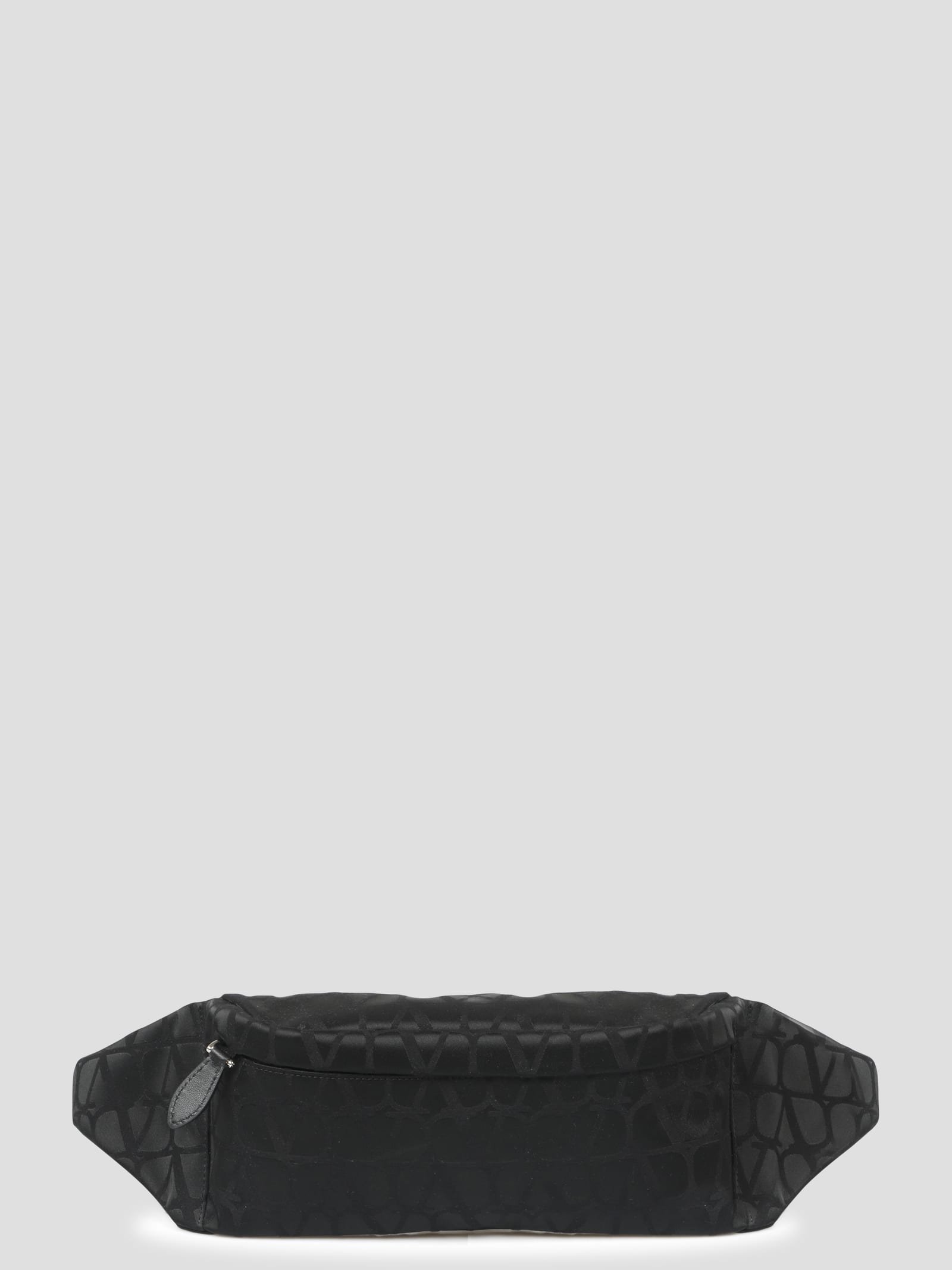 Shop Valentino Black Iconographe Nylon Belt Bag