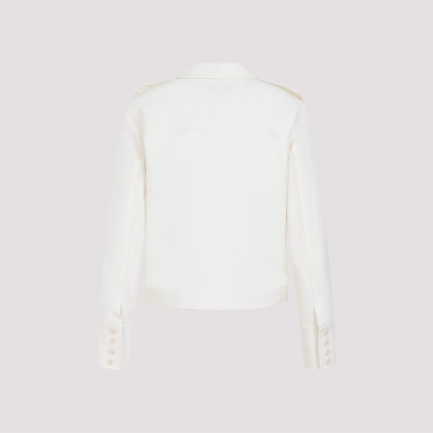 Shop Theory Wool Boxy Jacket In Ivory