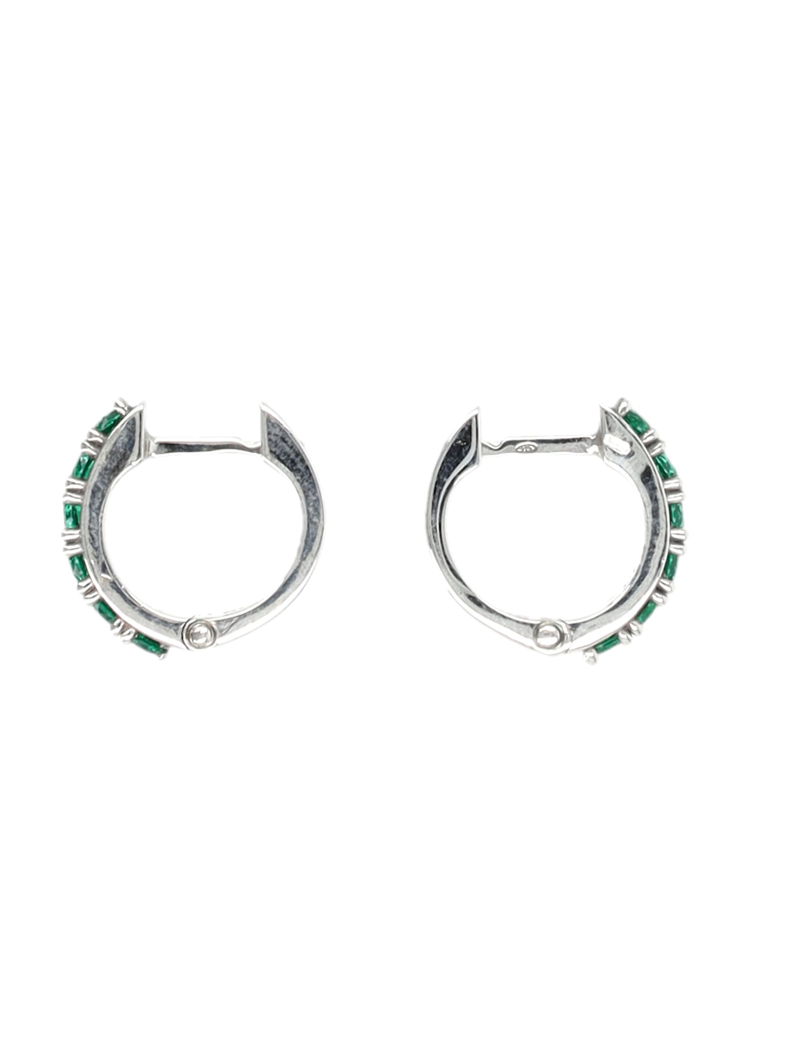 Emanuele Bicocchi Crystal Hoop Earrings In Multi