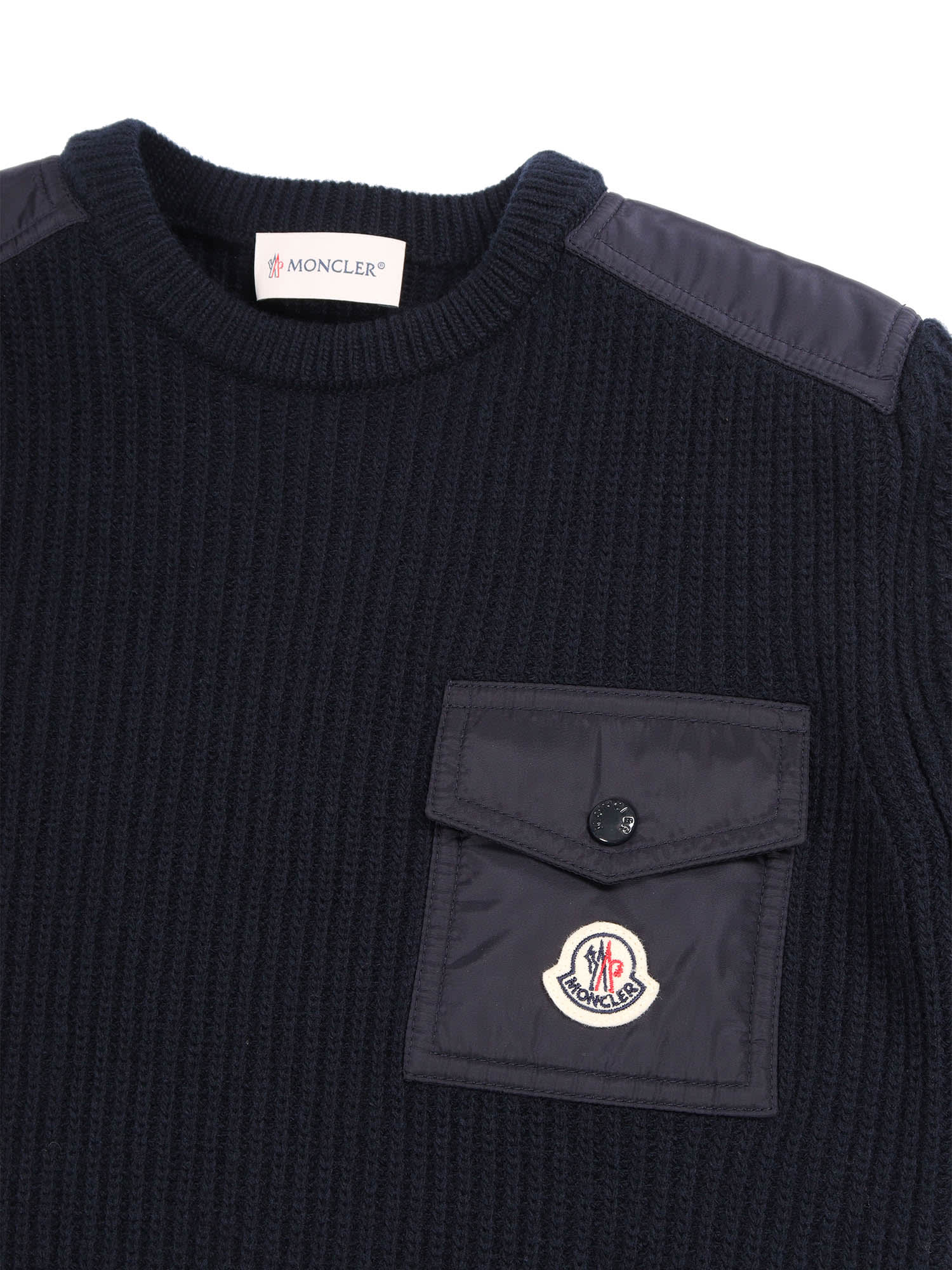 Moncler Crew Neck In Blue
